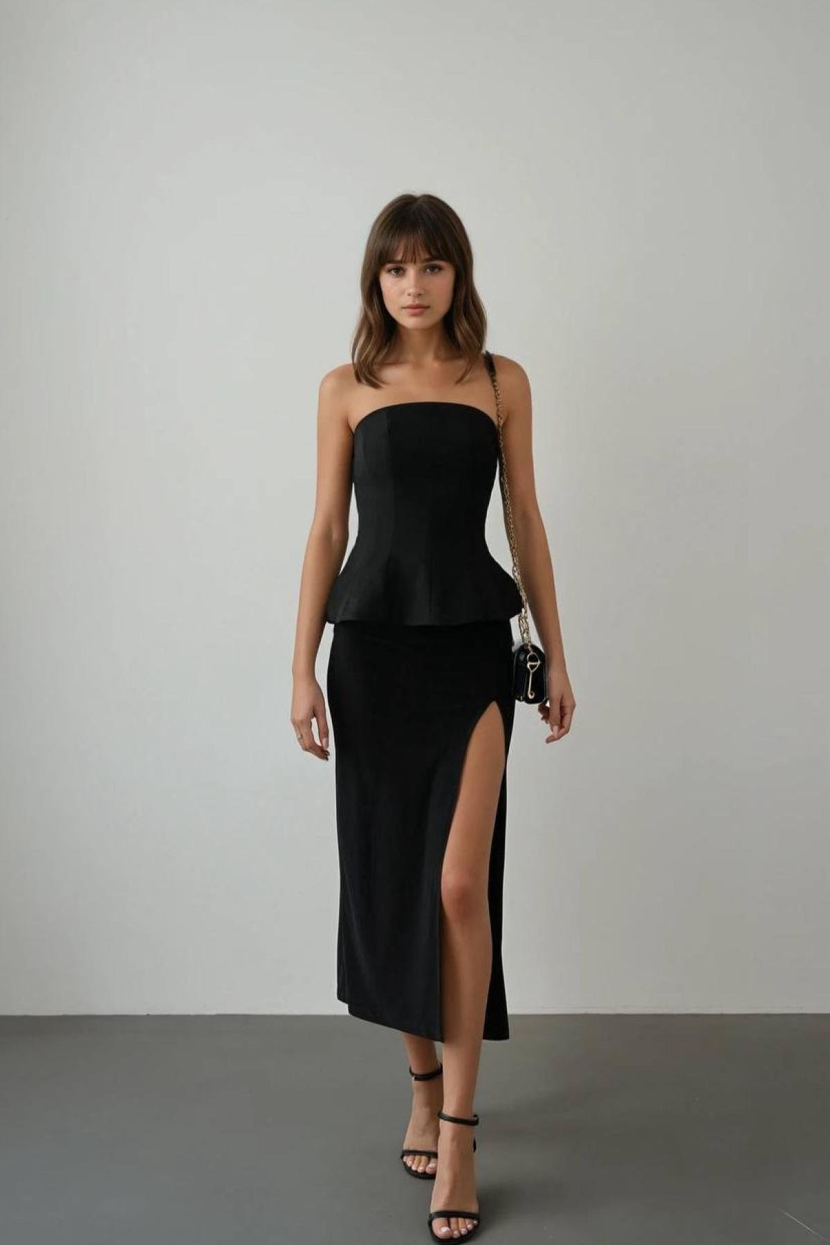 Wholesale Women Black Blouse 732480
