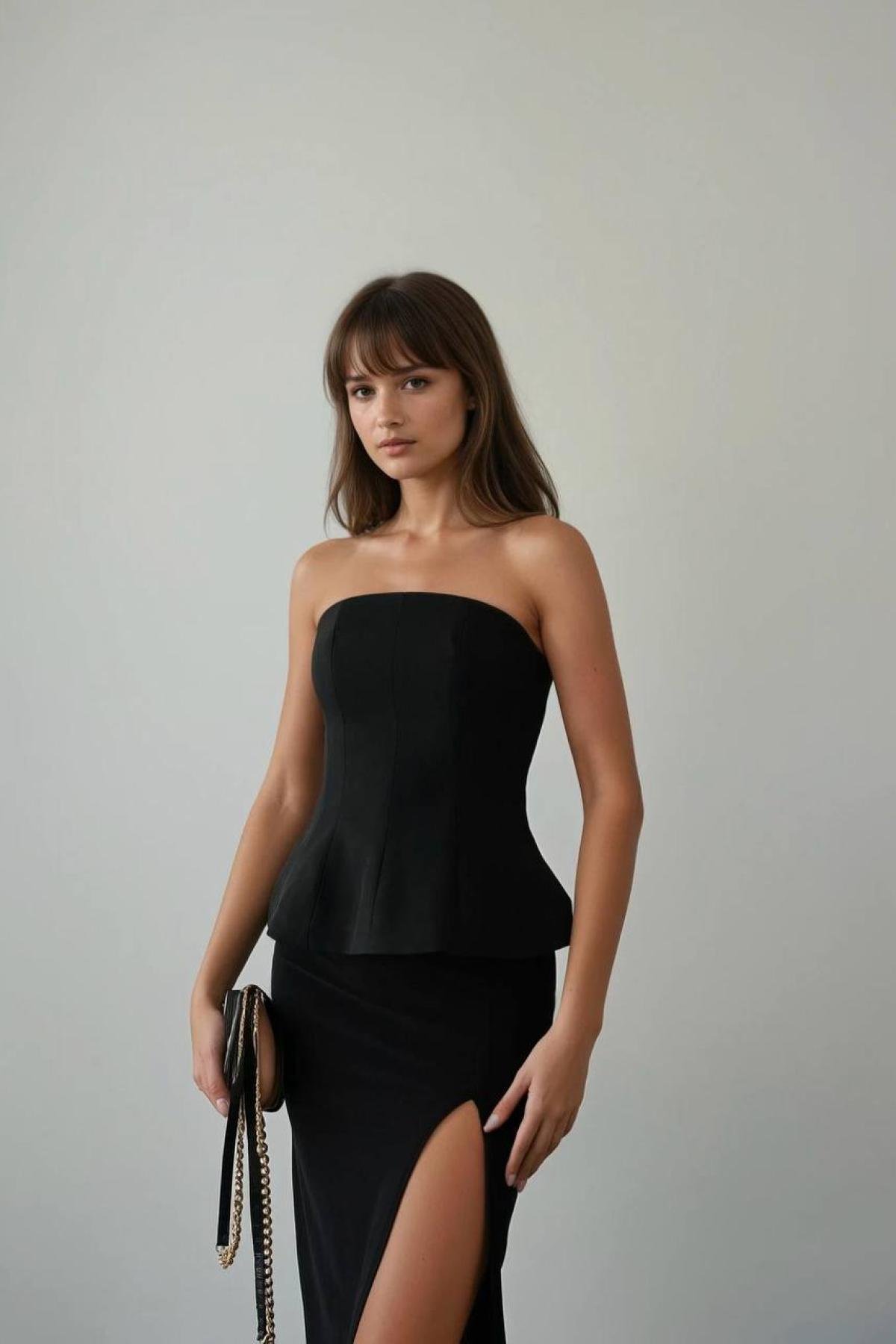 Wholesale Women Black Blouse 732480
