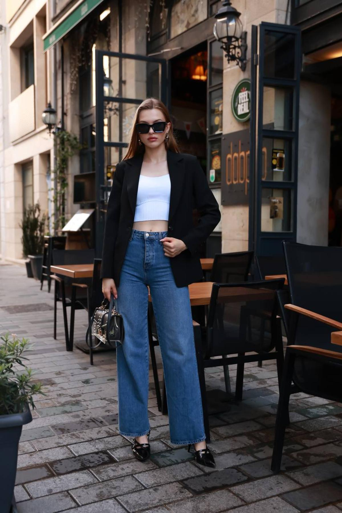 Wholesale Women Black Jacket 718337