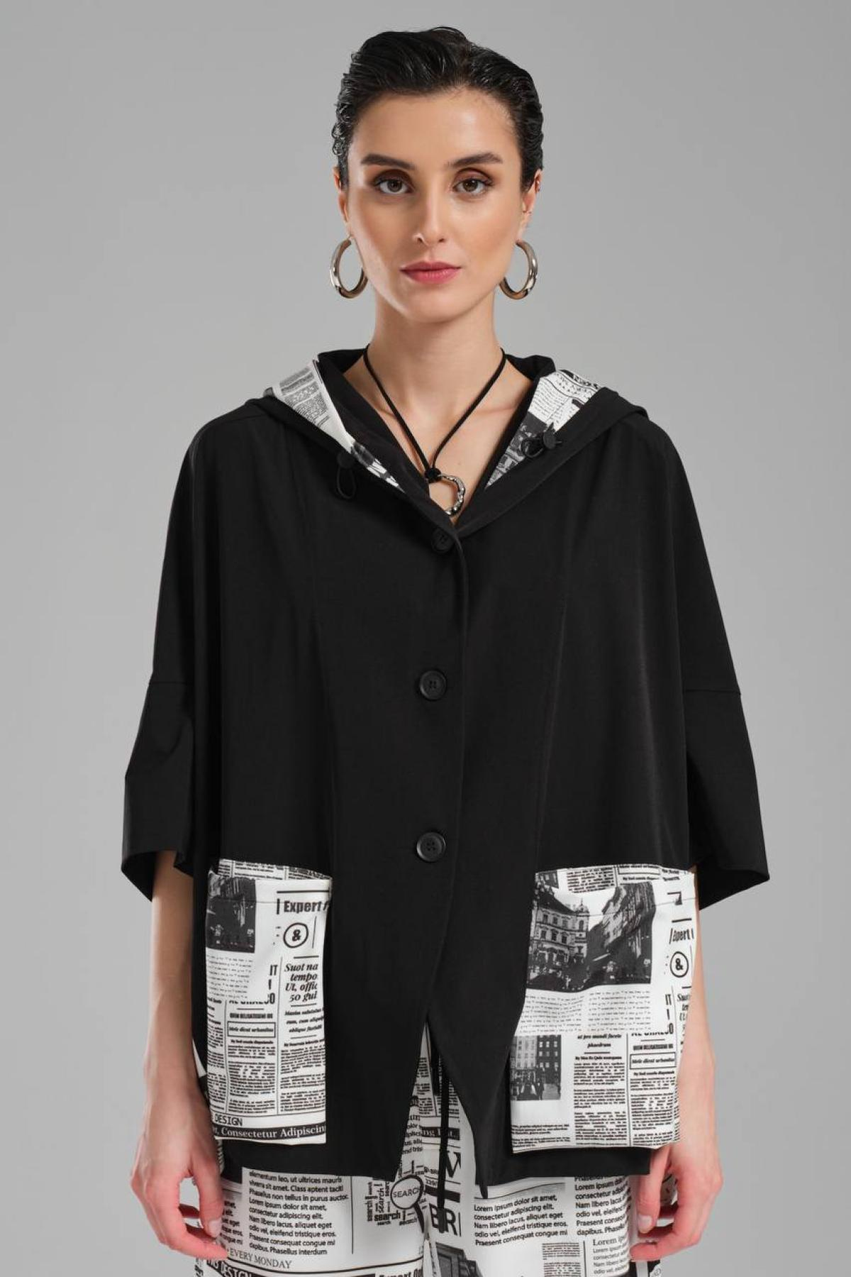 Wholesale Women Black Jacket 722047