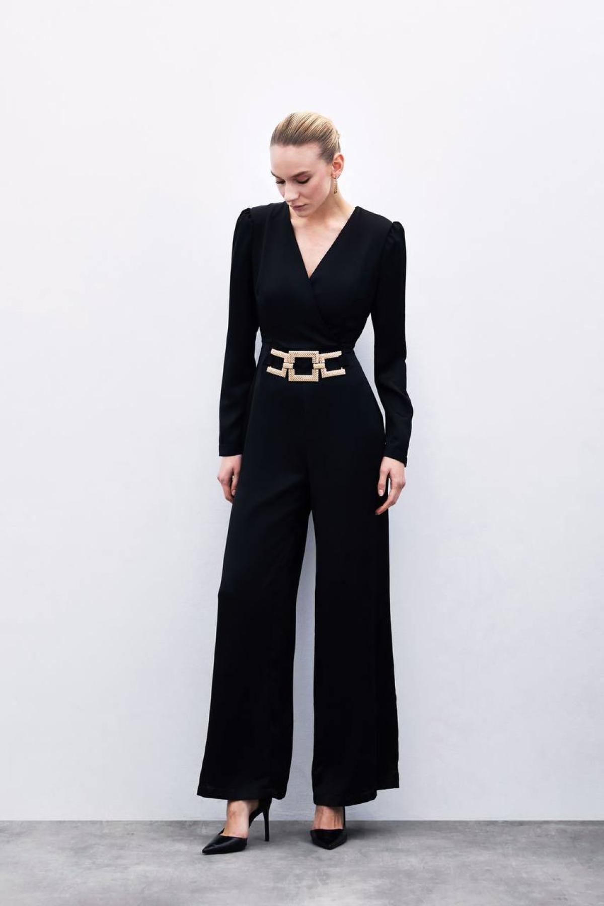 Wholesale Women Black Jumpsuit 727474