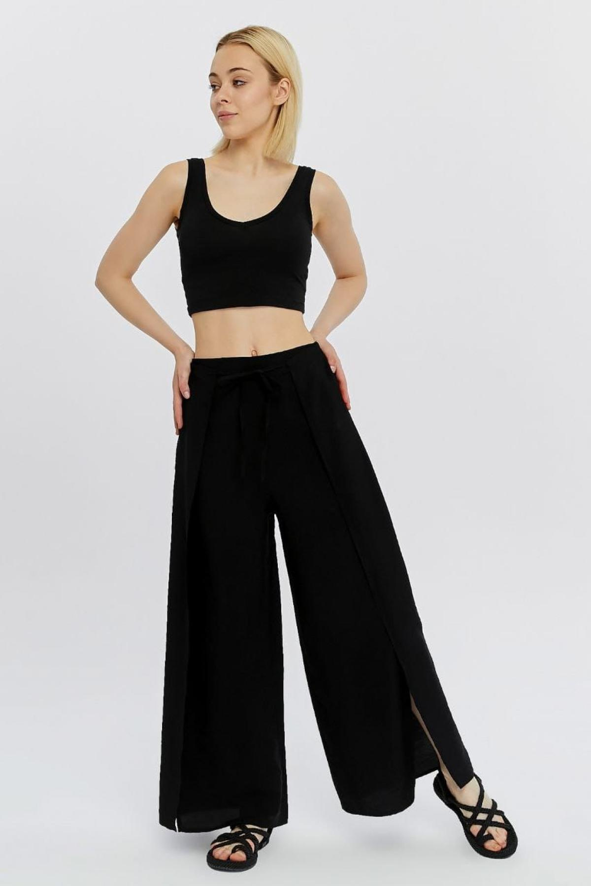 Wholesale Women Black Pants 722731