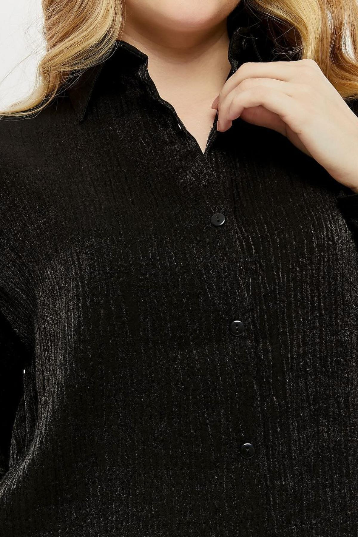 Wholesale Women Black Shirt and Shorts Set 722400