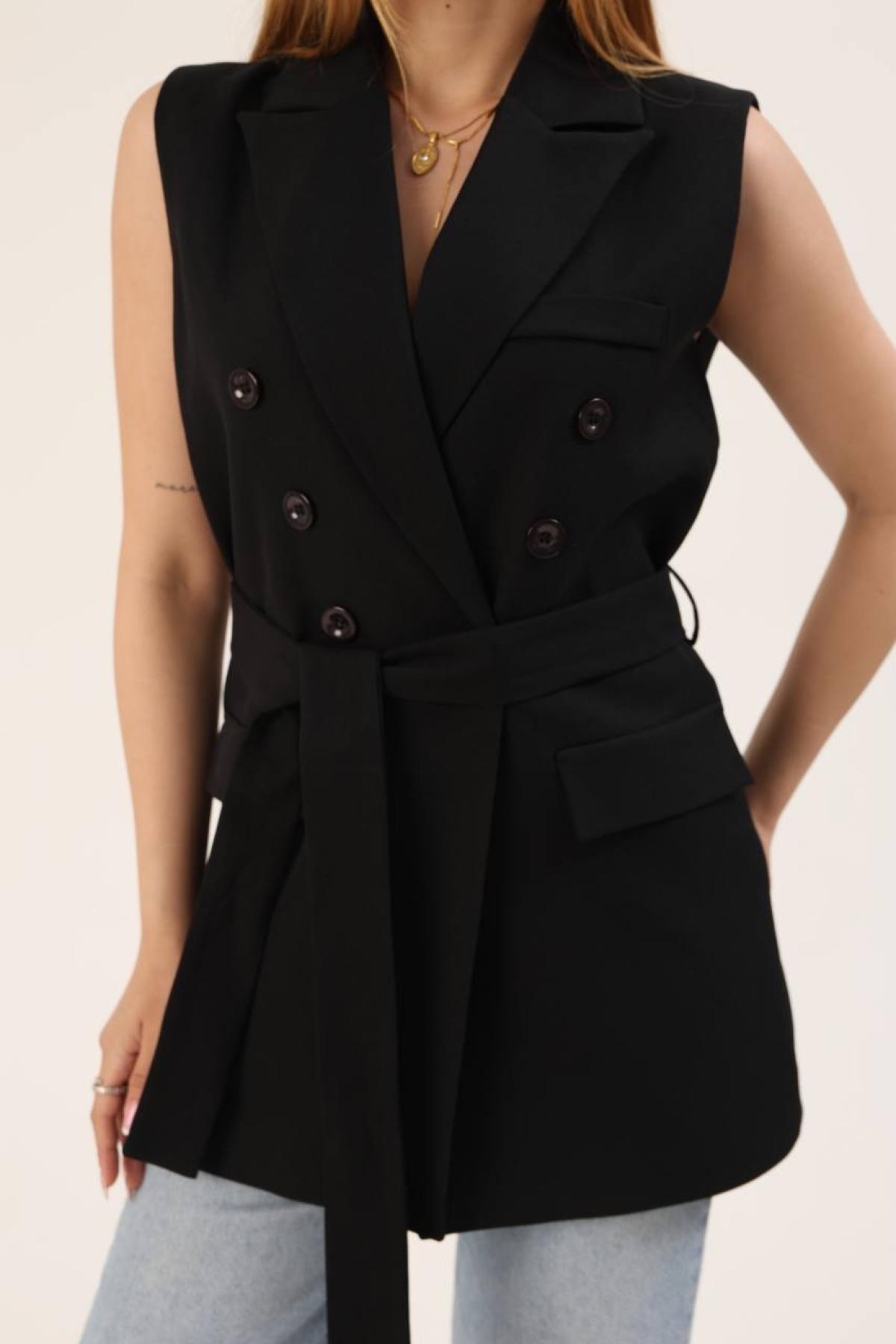 Wholesale Women Black Vest 737242