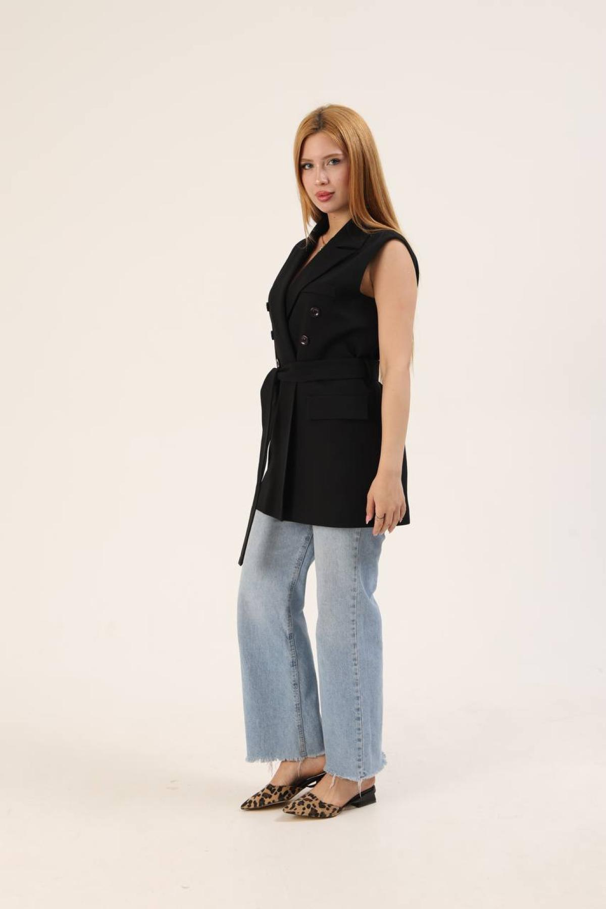 Wholesale Women Black Vest 737242