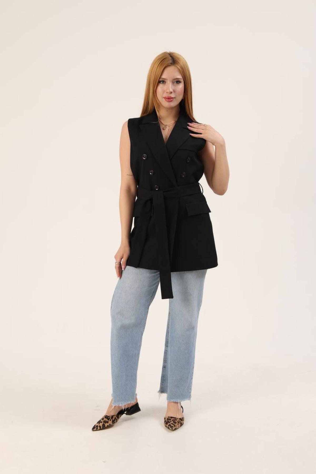 Wholesale Women Black Vest 737242