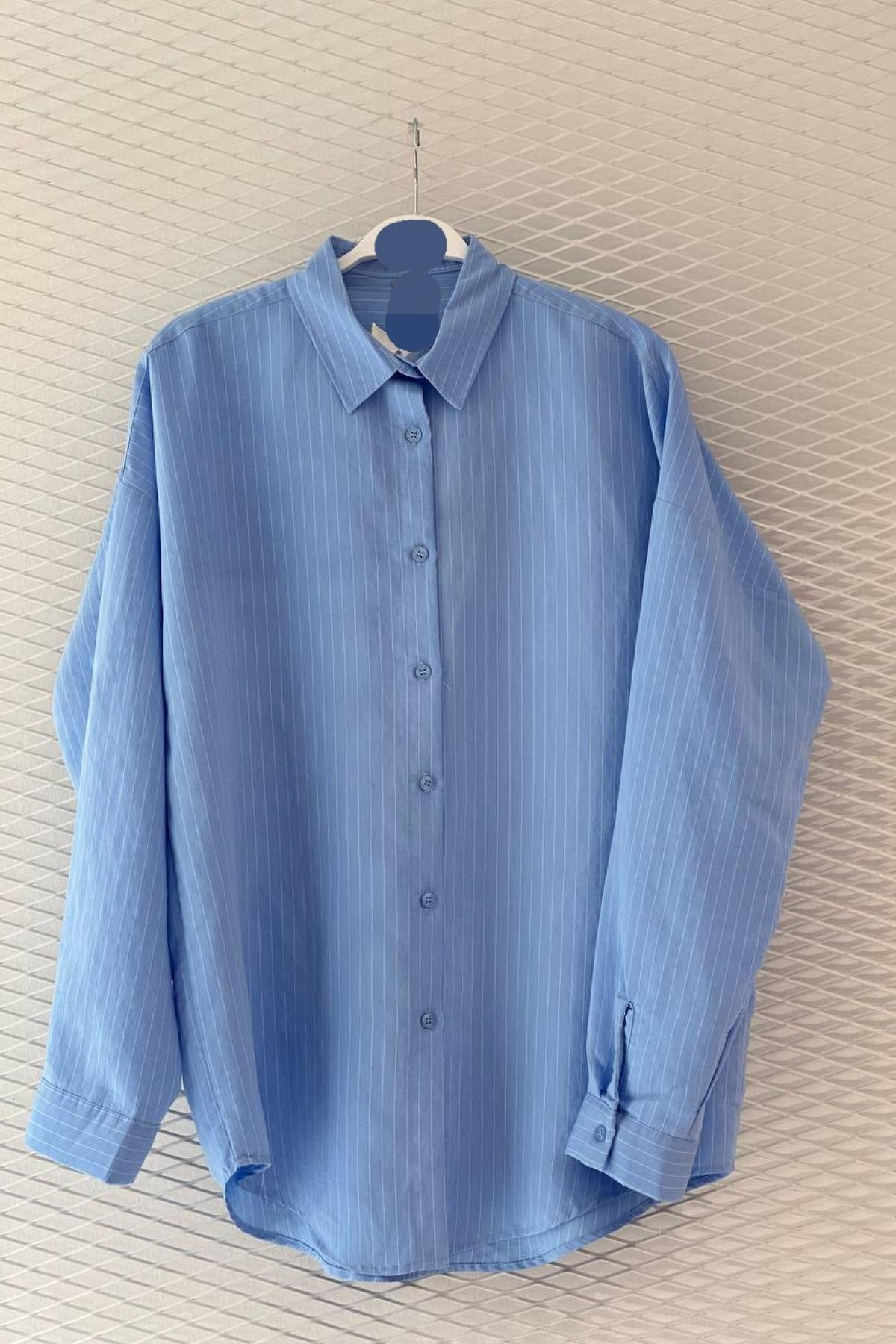 Wholesale Women Blue Shirt 735891