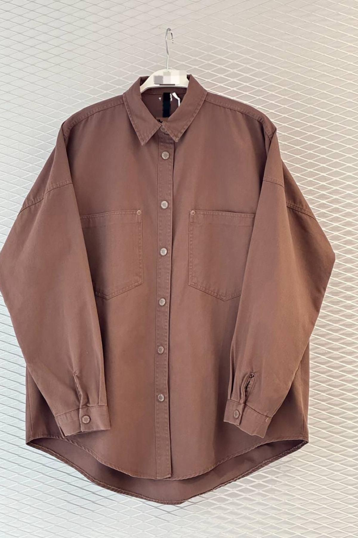 Wholesale Women Brown Shirt 719899
