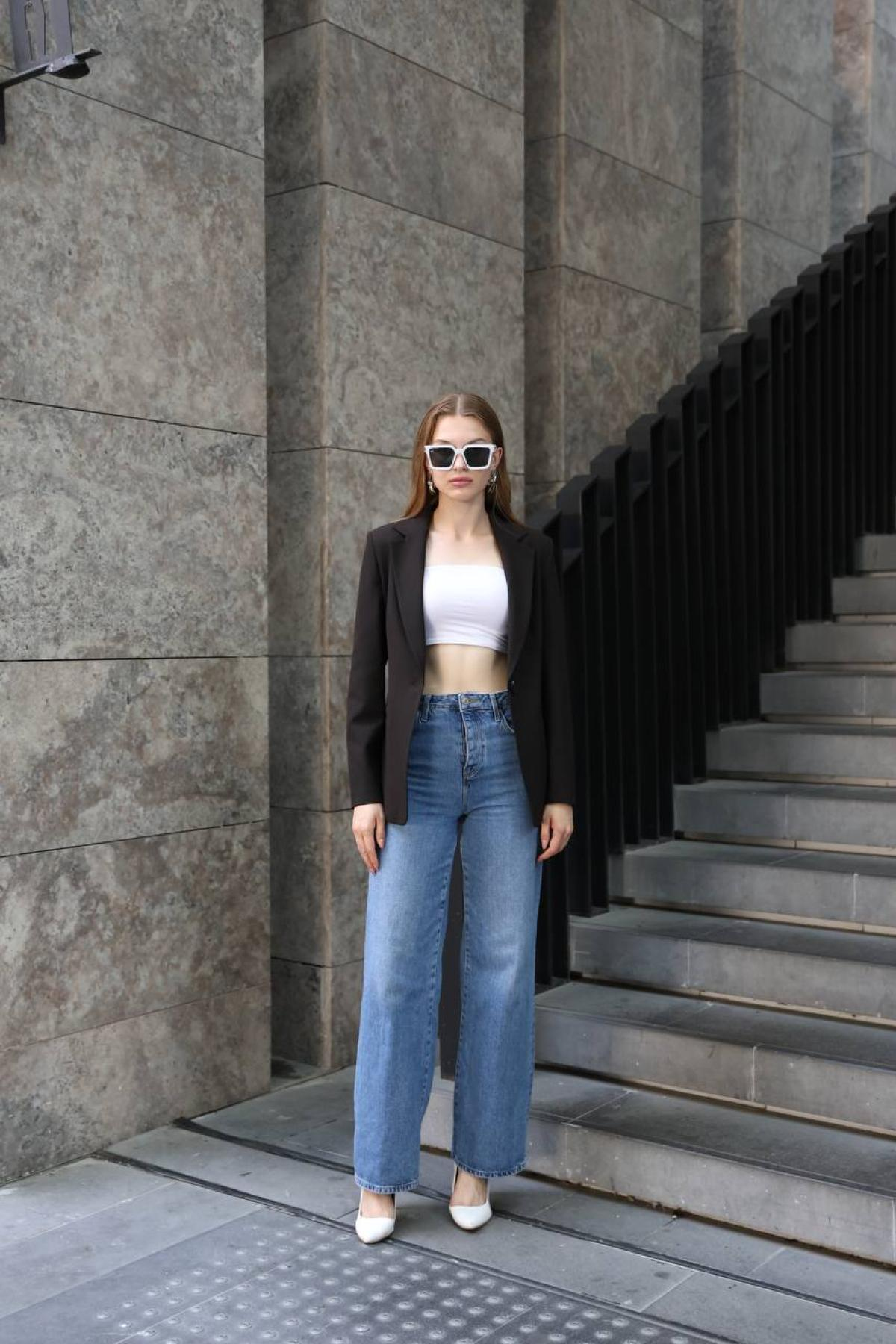 Wholesale Women Charcoal Brown Jacket 718341