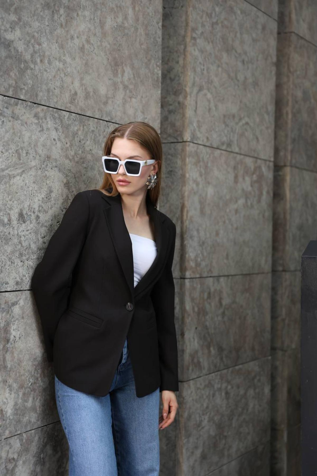 Wholesale Women Charcoal Brown Jacket 718341