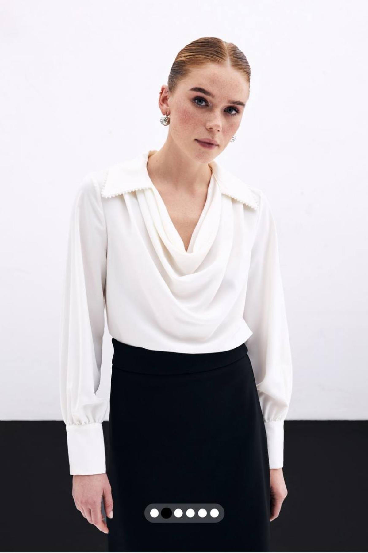 Wholesale Women Ecru Blouse 732540