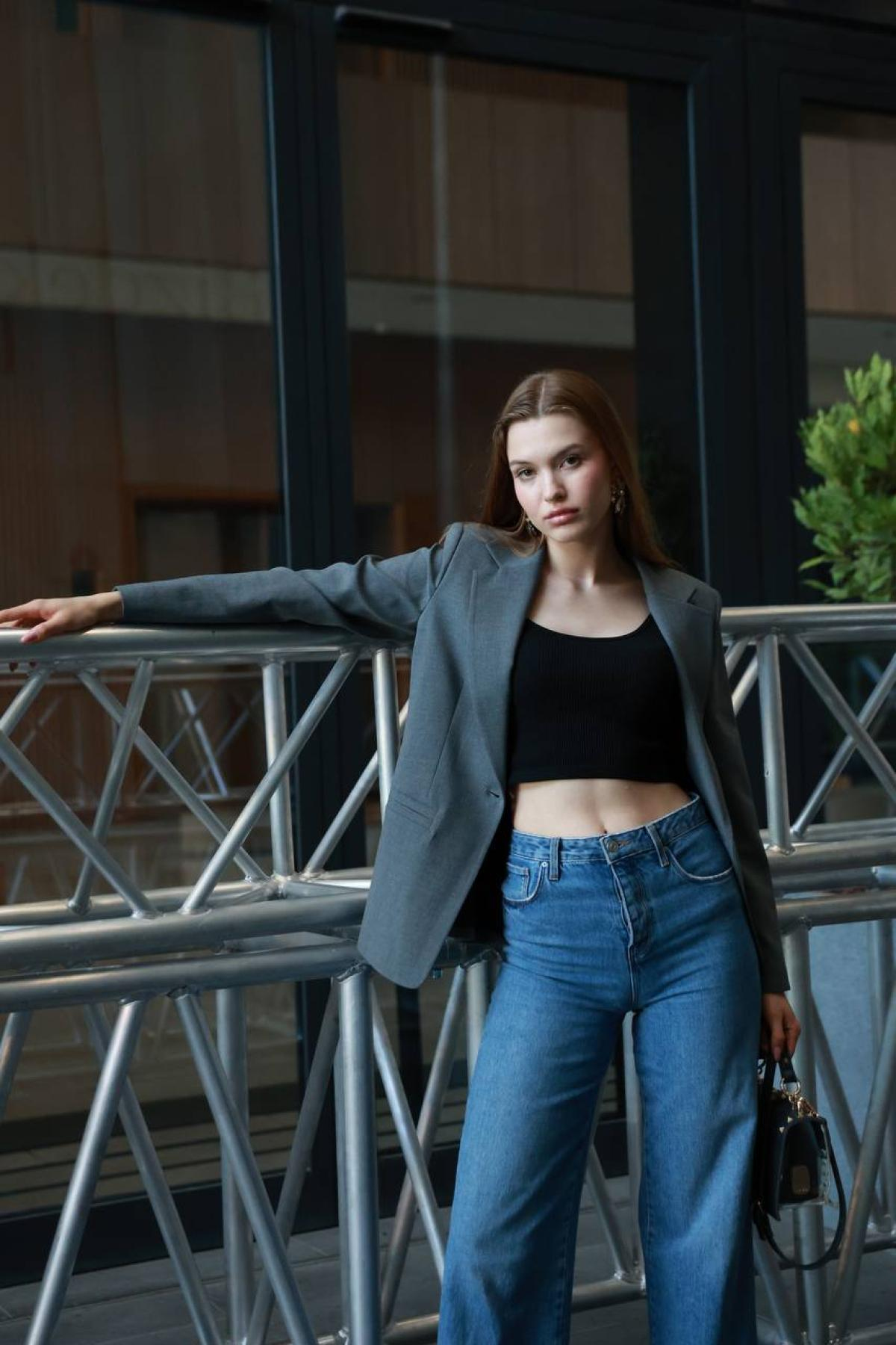 Wholesale Women Gray Jacket 718340