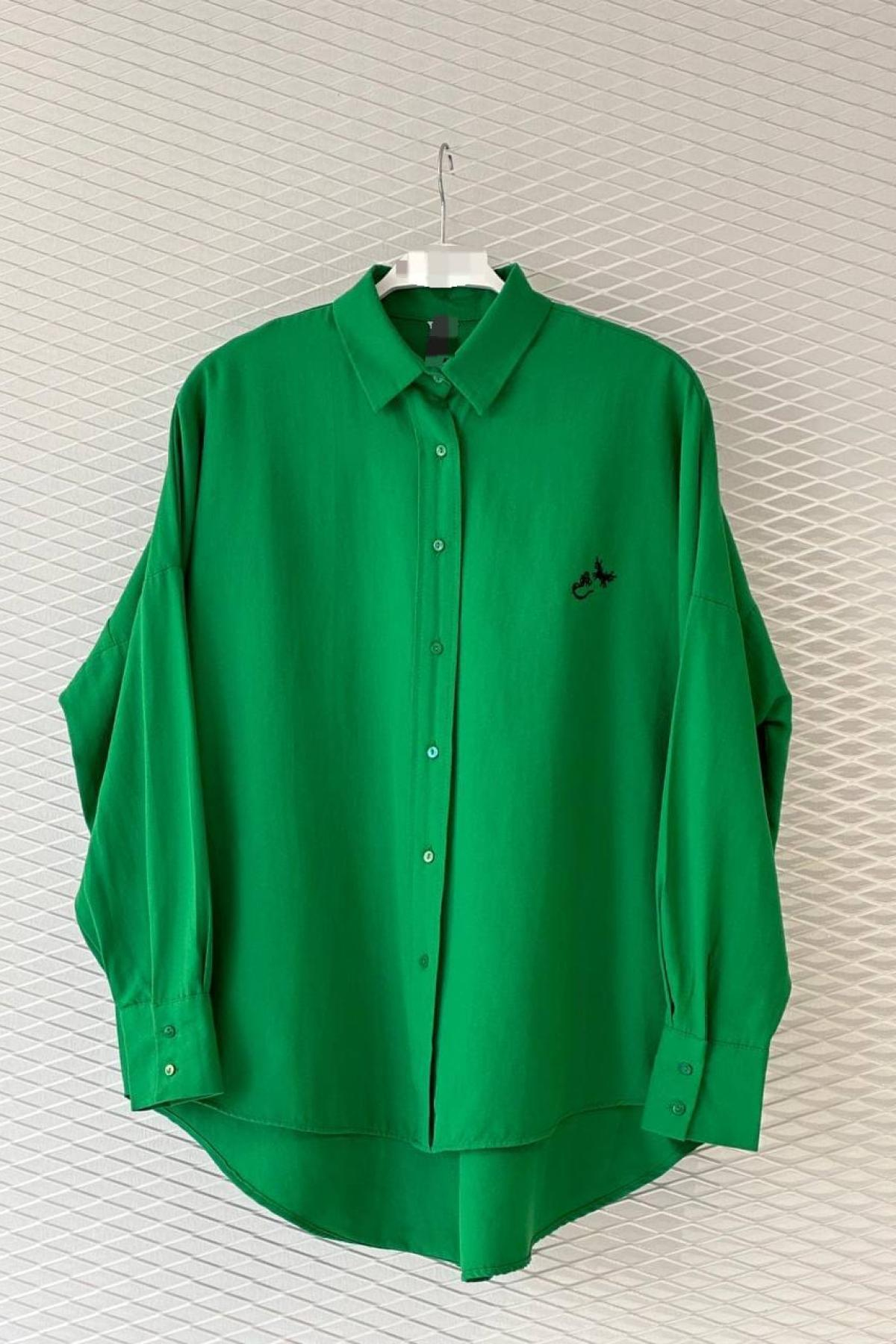 Wholesale Women Green Shirt 719771