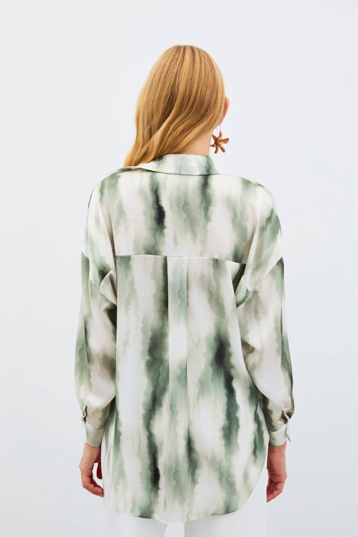 Wholesale Women Green Shirt 706937