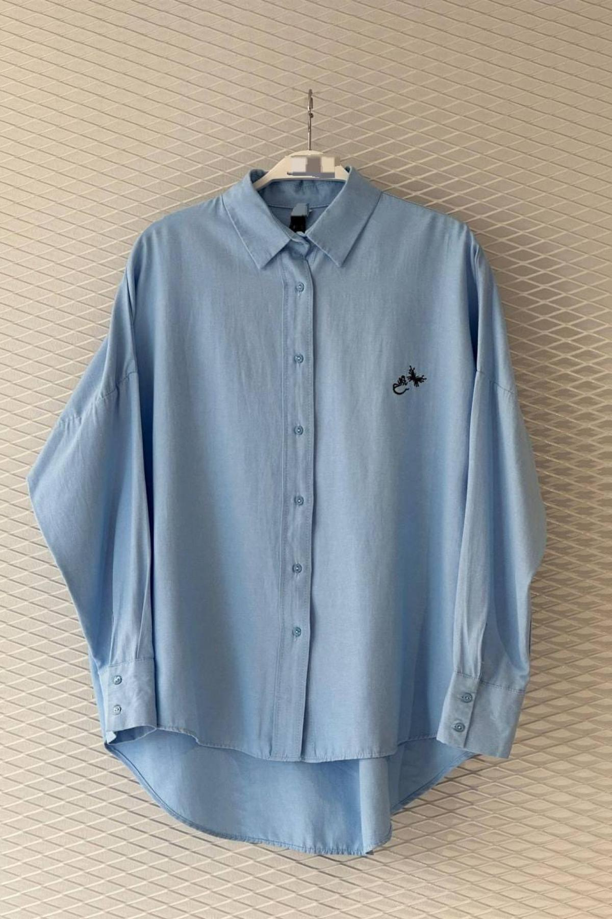 Wholesale Women Light Blue Shirt 719773
