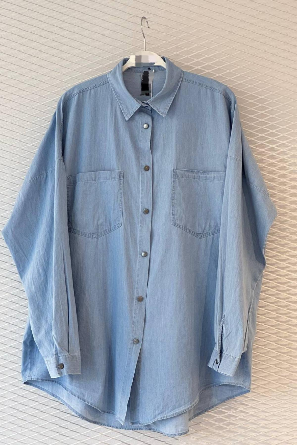 Wholesale Women Light Blue Shirt 719863