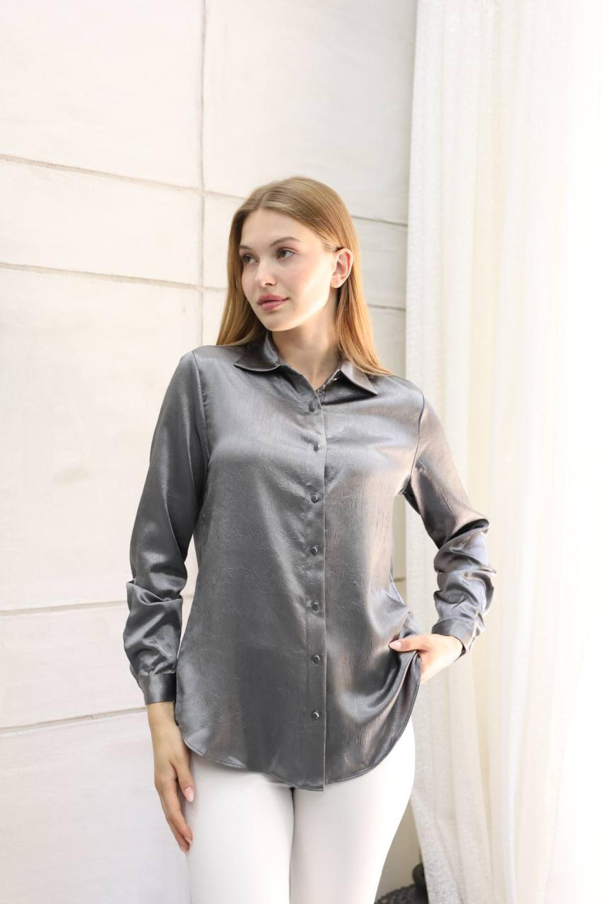 Wholesale Women Light Gray Shirt 718475