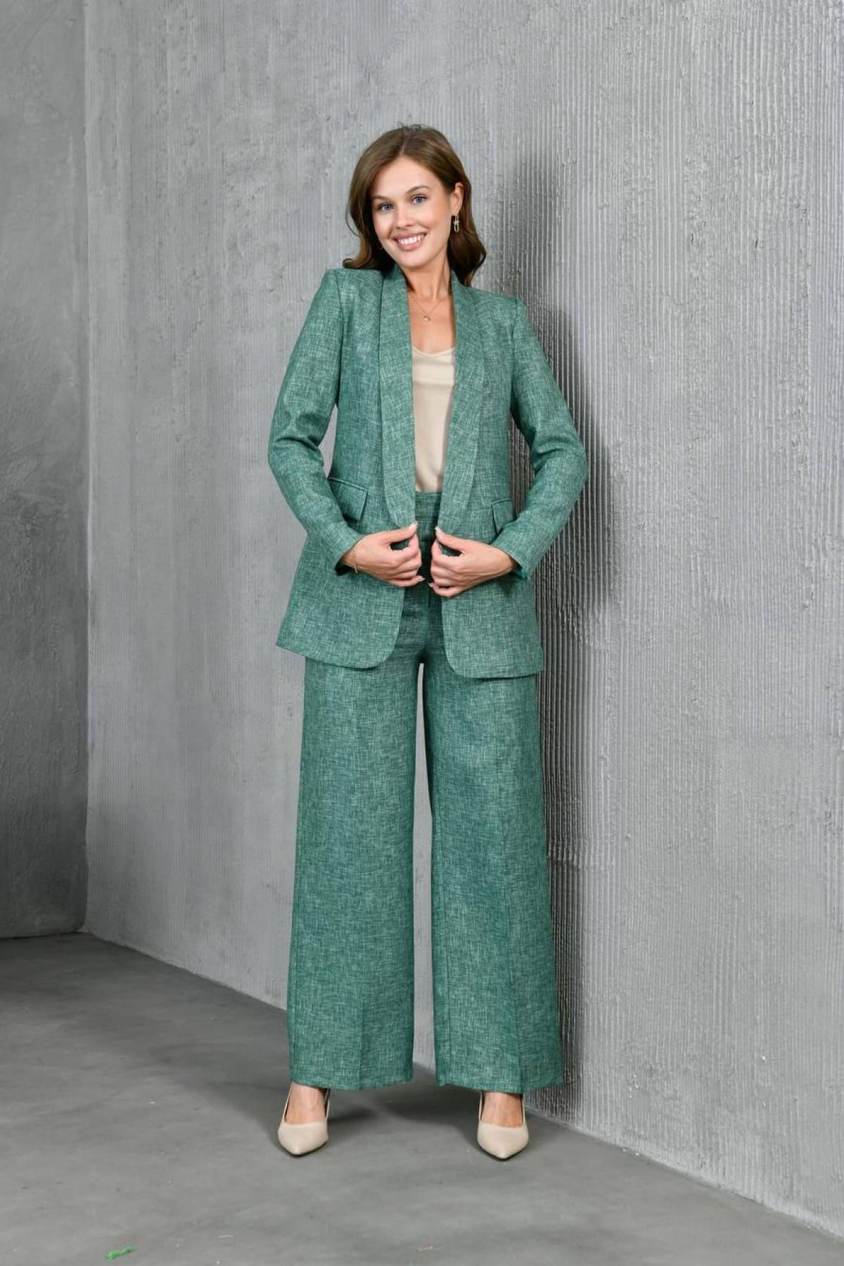 Wholesale Women Mint Two Piece Suit - Blazer and Pants Set 733426