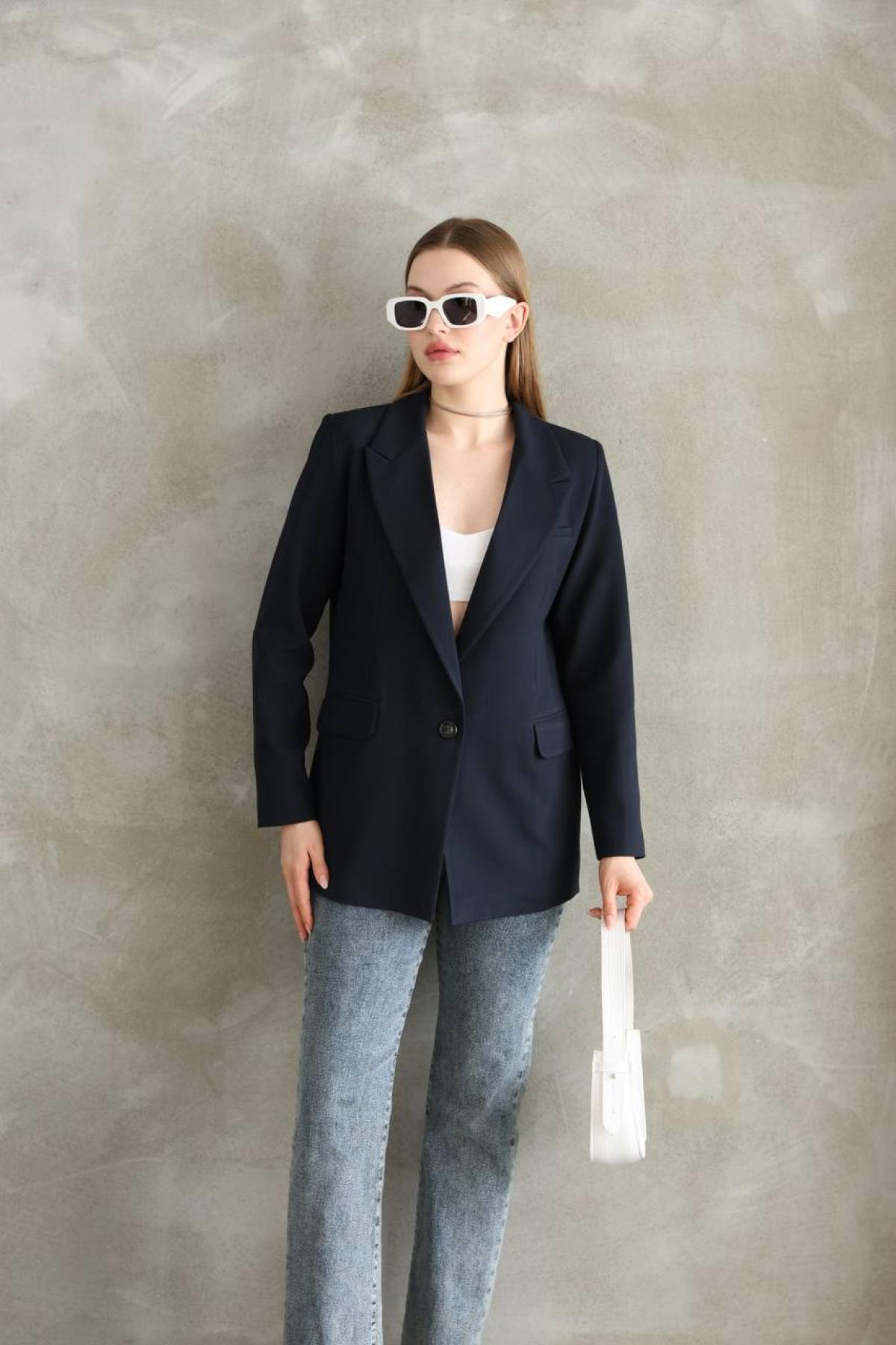Wholesale Women Navy Jacket 727656