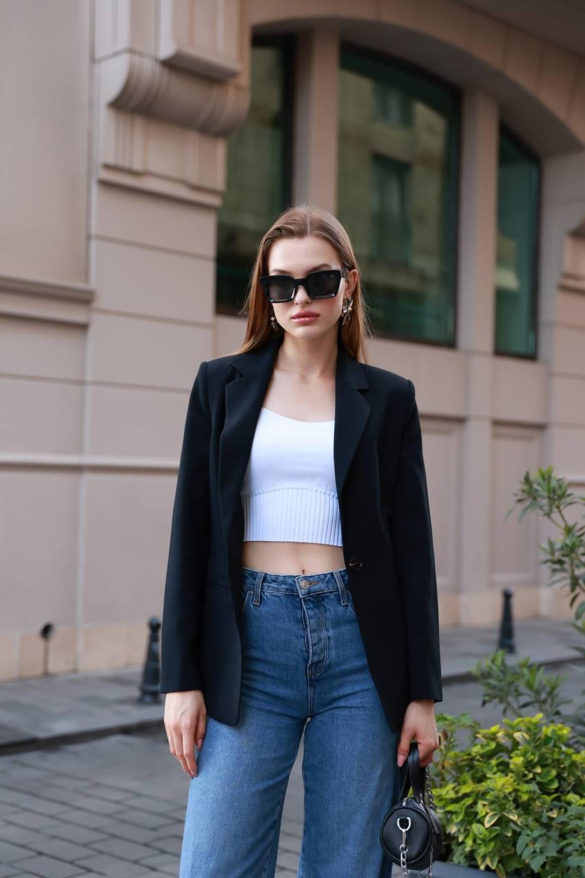 Wholesale Women Navy Jacket 718338