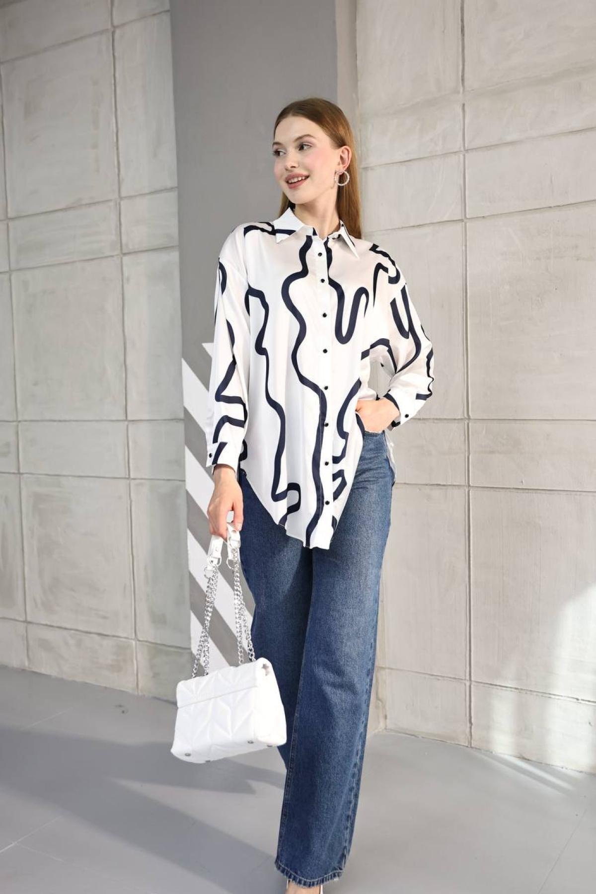 Wholesale Women Navy  Shirt 718510