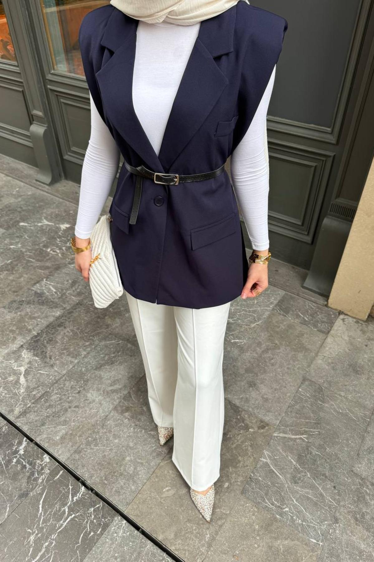 Wholesale Women Navy  Vest 730920