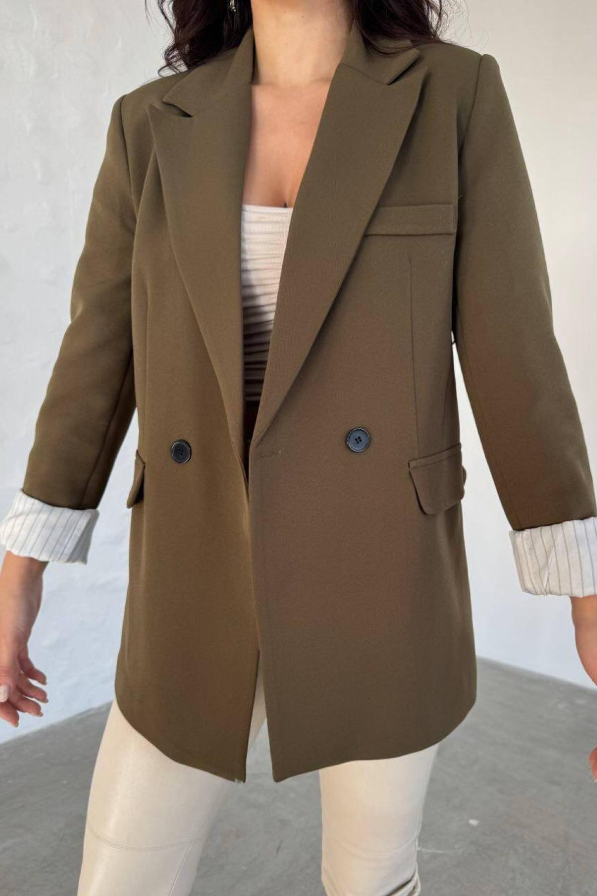 Wholesale Women Olive Blazer 727759