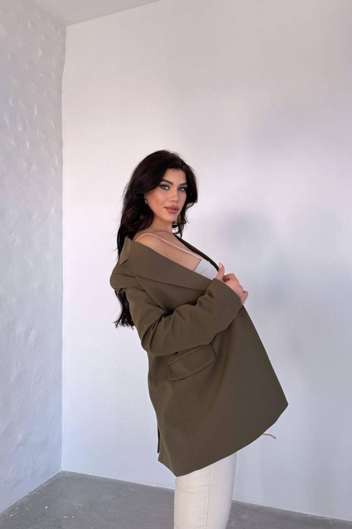 Wholesale Women Olive Blazer 727759