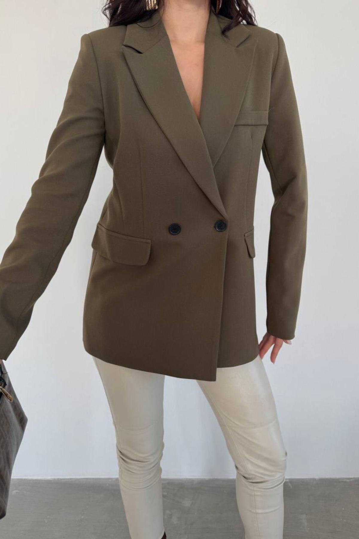 Wholesale Women Olive Blazer 727759