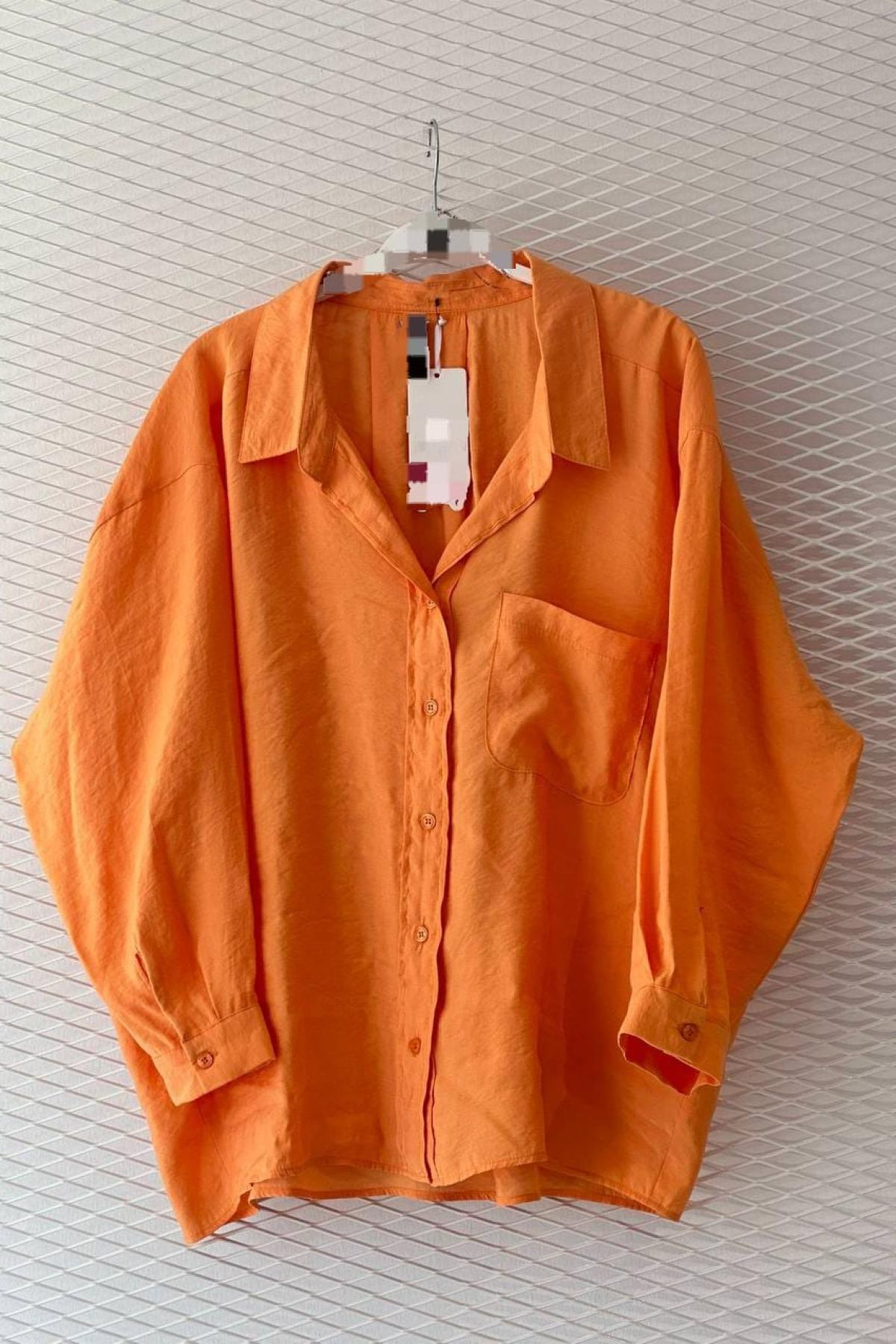 Wholesale Women Orange Shirt 719800
