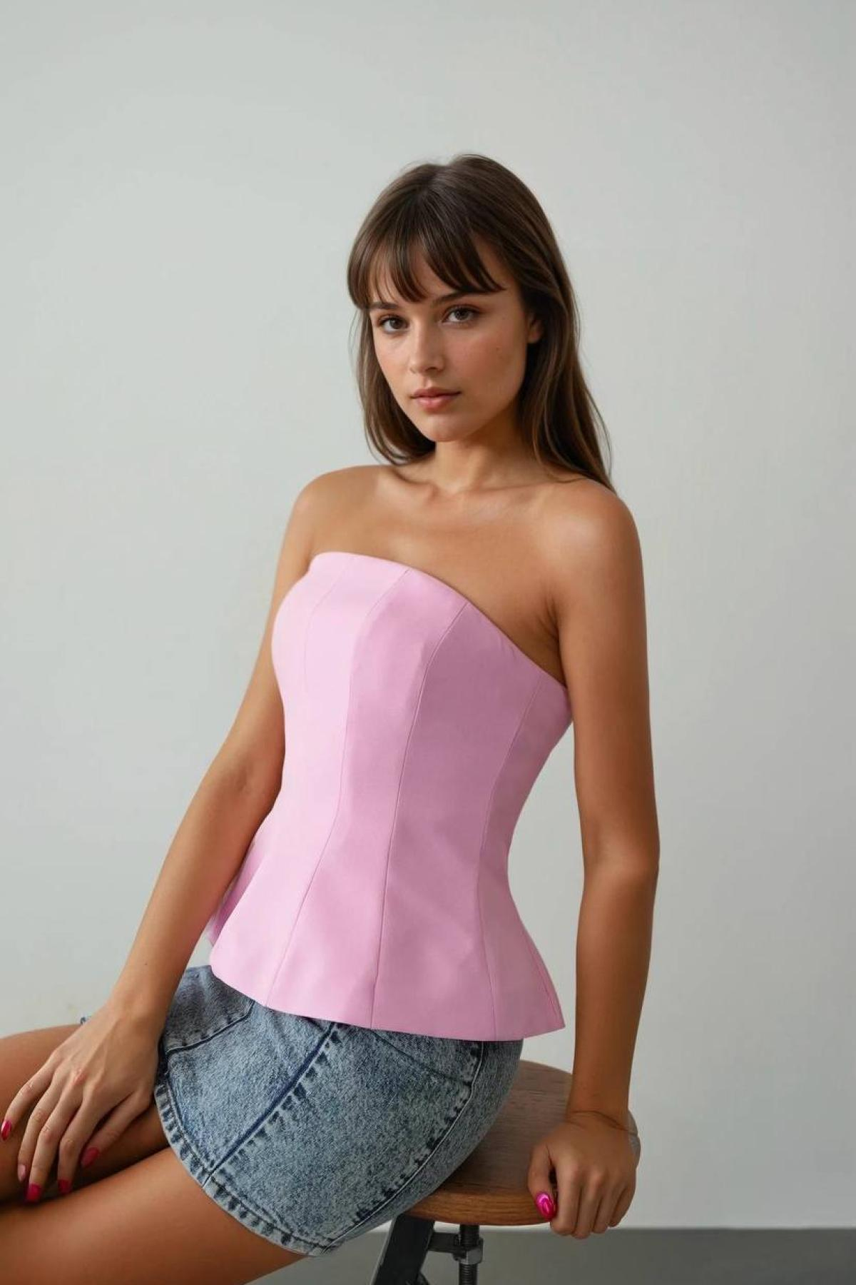Wholesale Women Pink Blouse 732483
