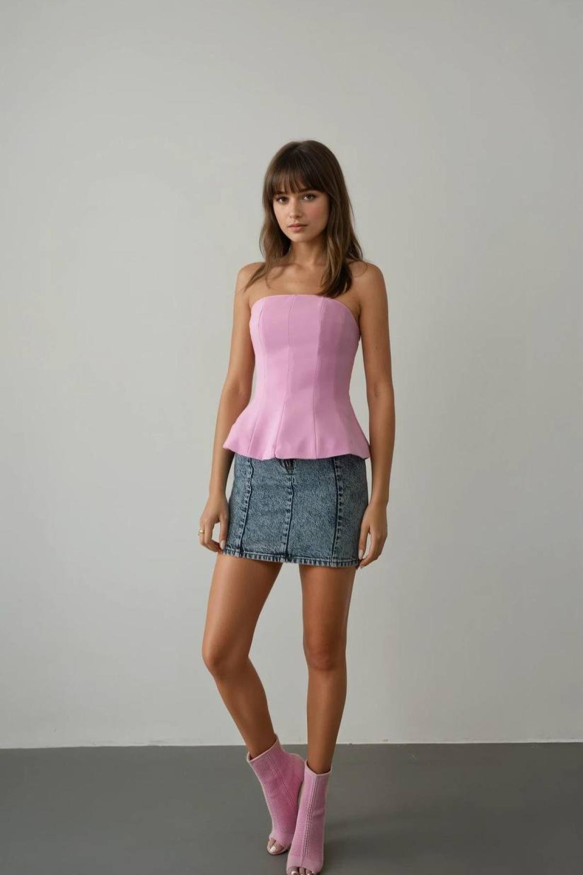 Wholesale Women Pink Blouse 732483