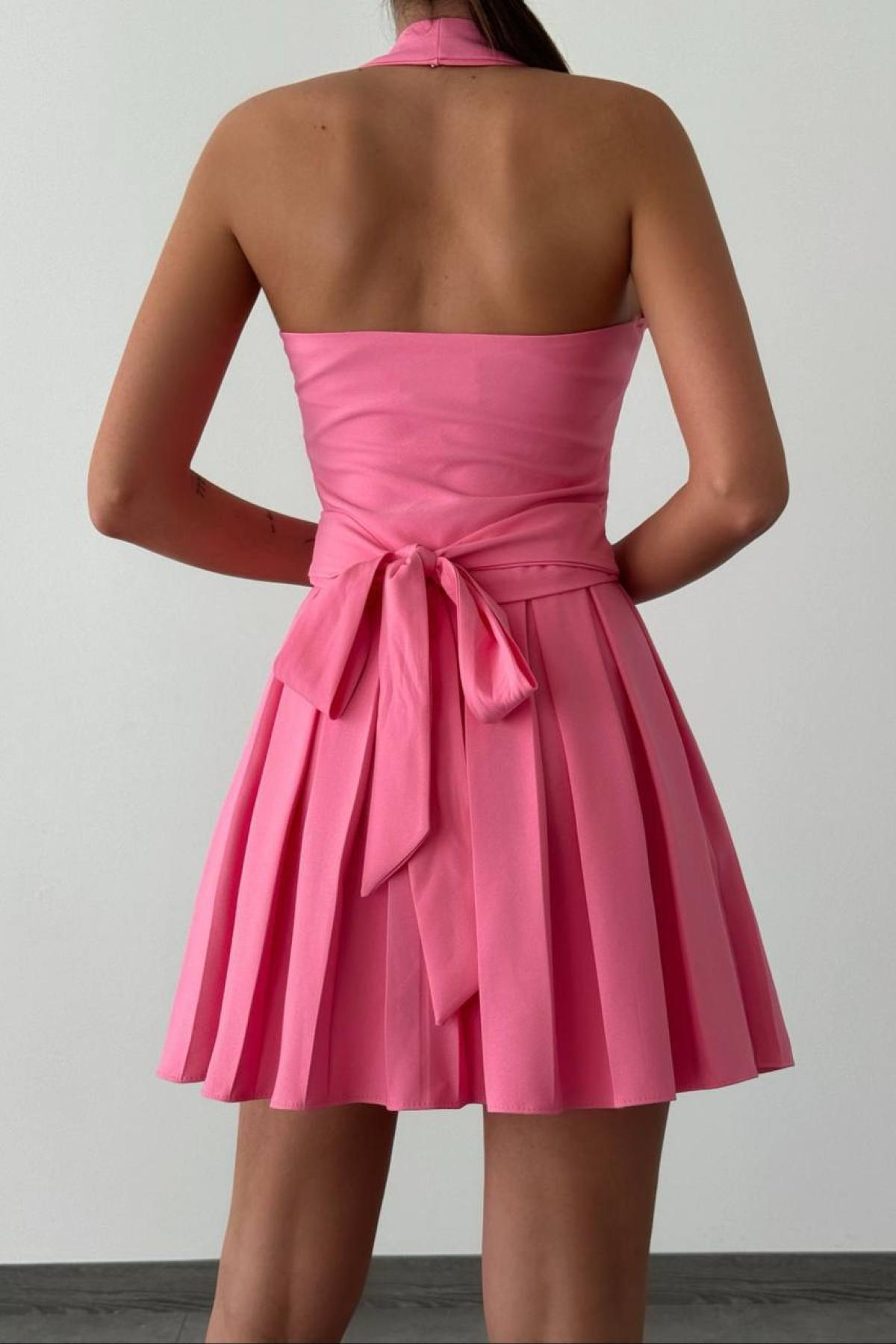 Wholesale Women Pink Skirt Suit 725181
