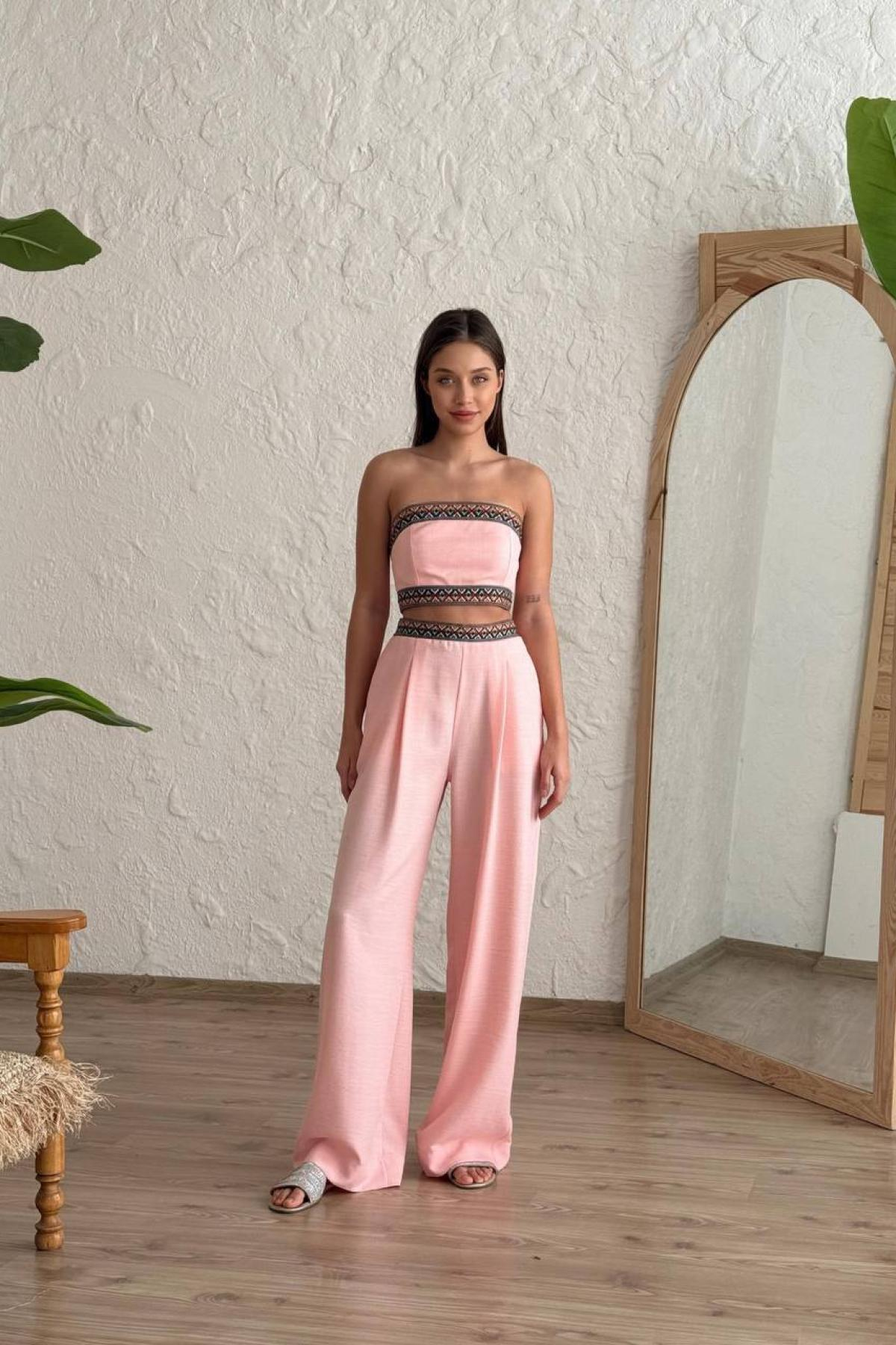 Wholesale Women Pink Suit 732224