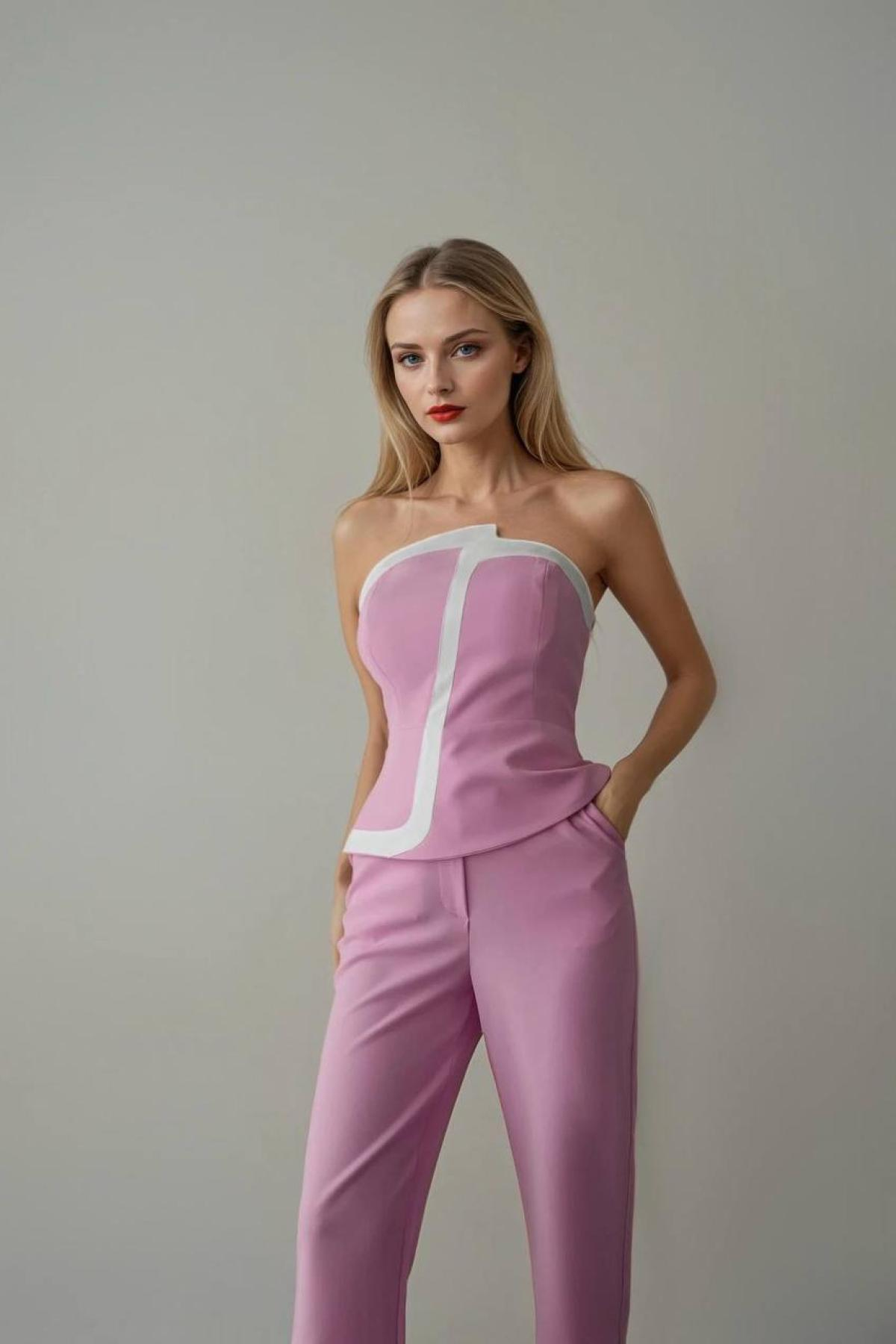 Wholesale Women Pink Suit 731840