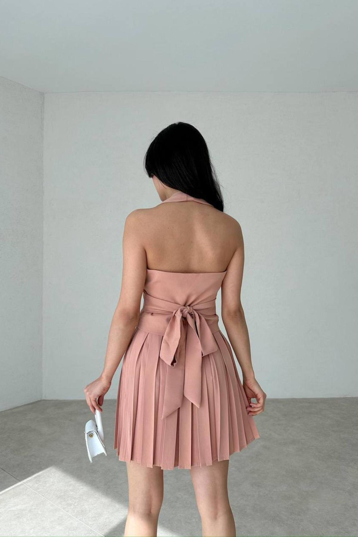 Wholesale Women Powder Skirt Suit 725182