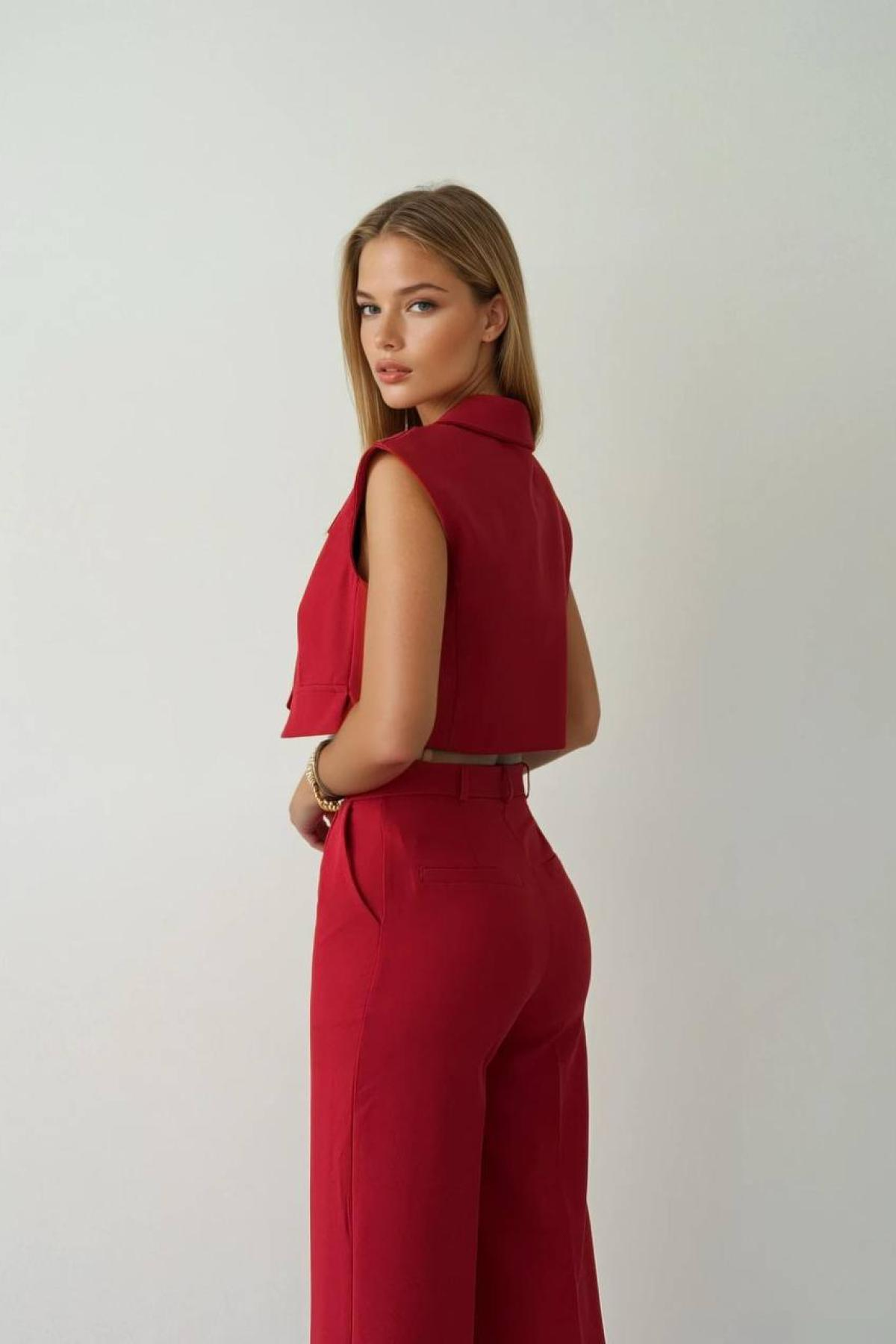 Wholesale Women Red Suit 730006