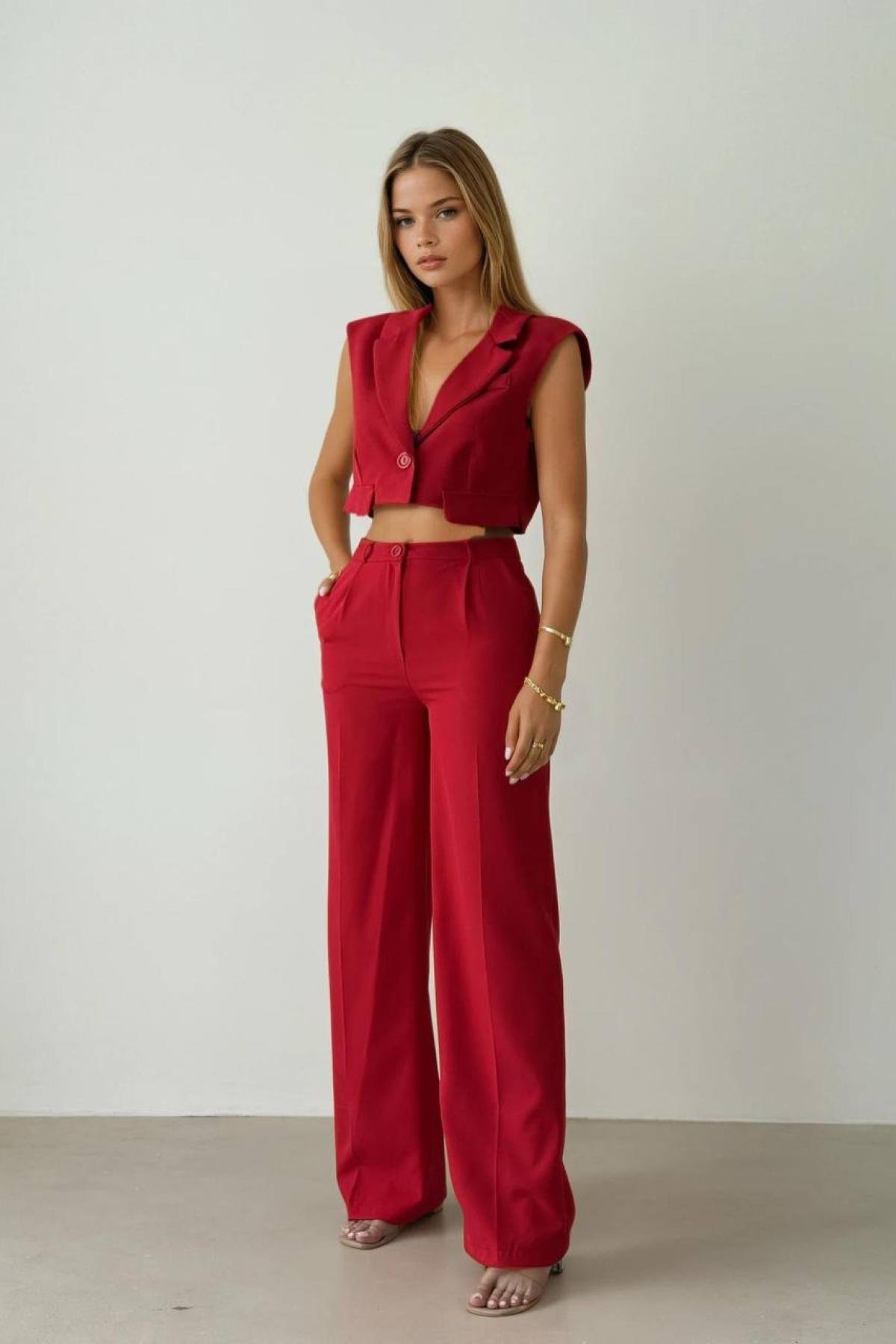 Wholesale Women Red Suit 730006