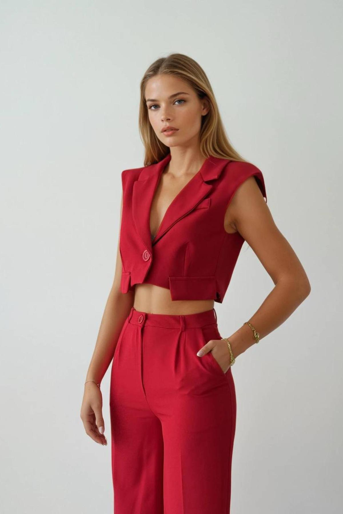 Wholesale Women Red Suit 730006