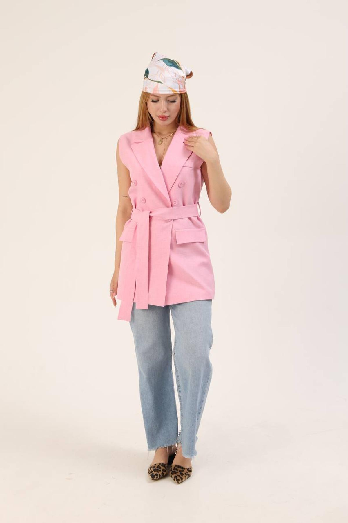 Wholesale Women Rose Pink Vest 737244