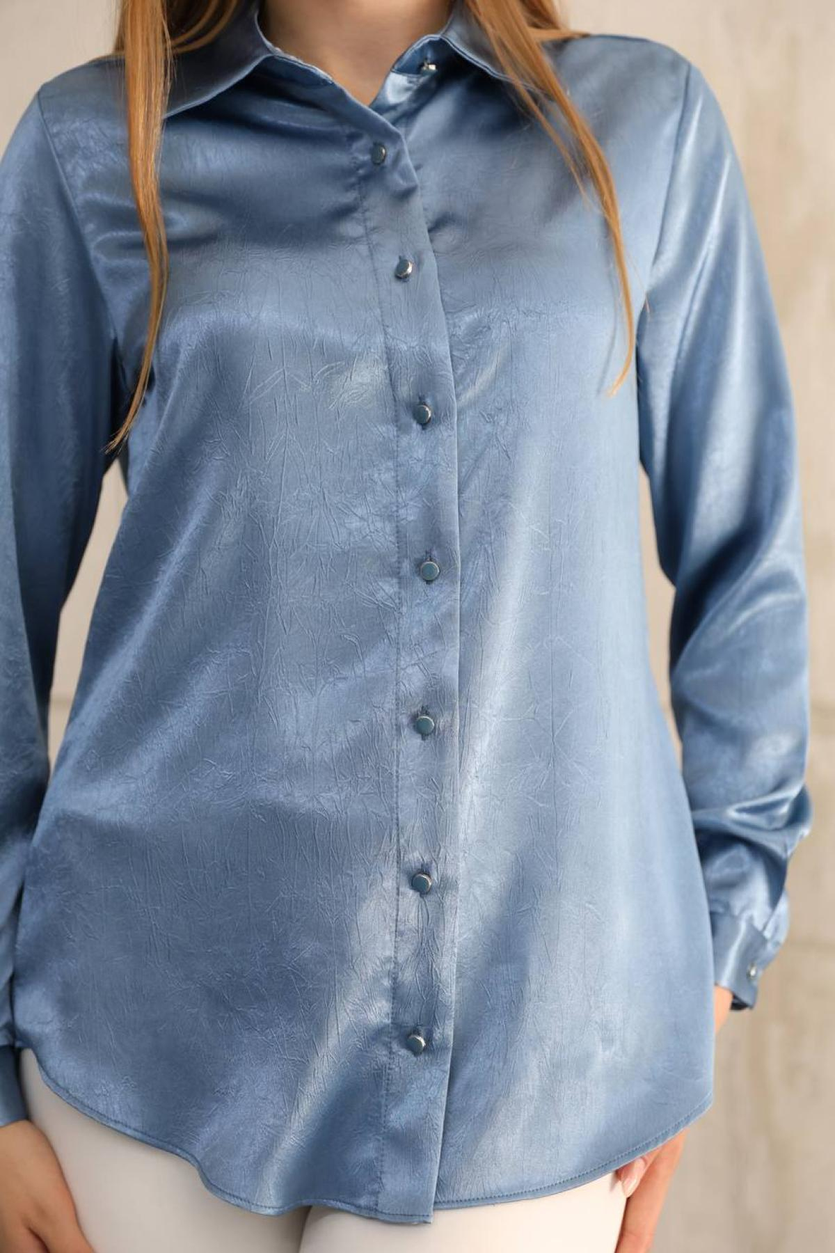 Wholesale Women Sky Blue Shirt 718479