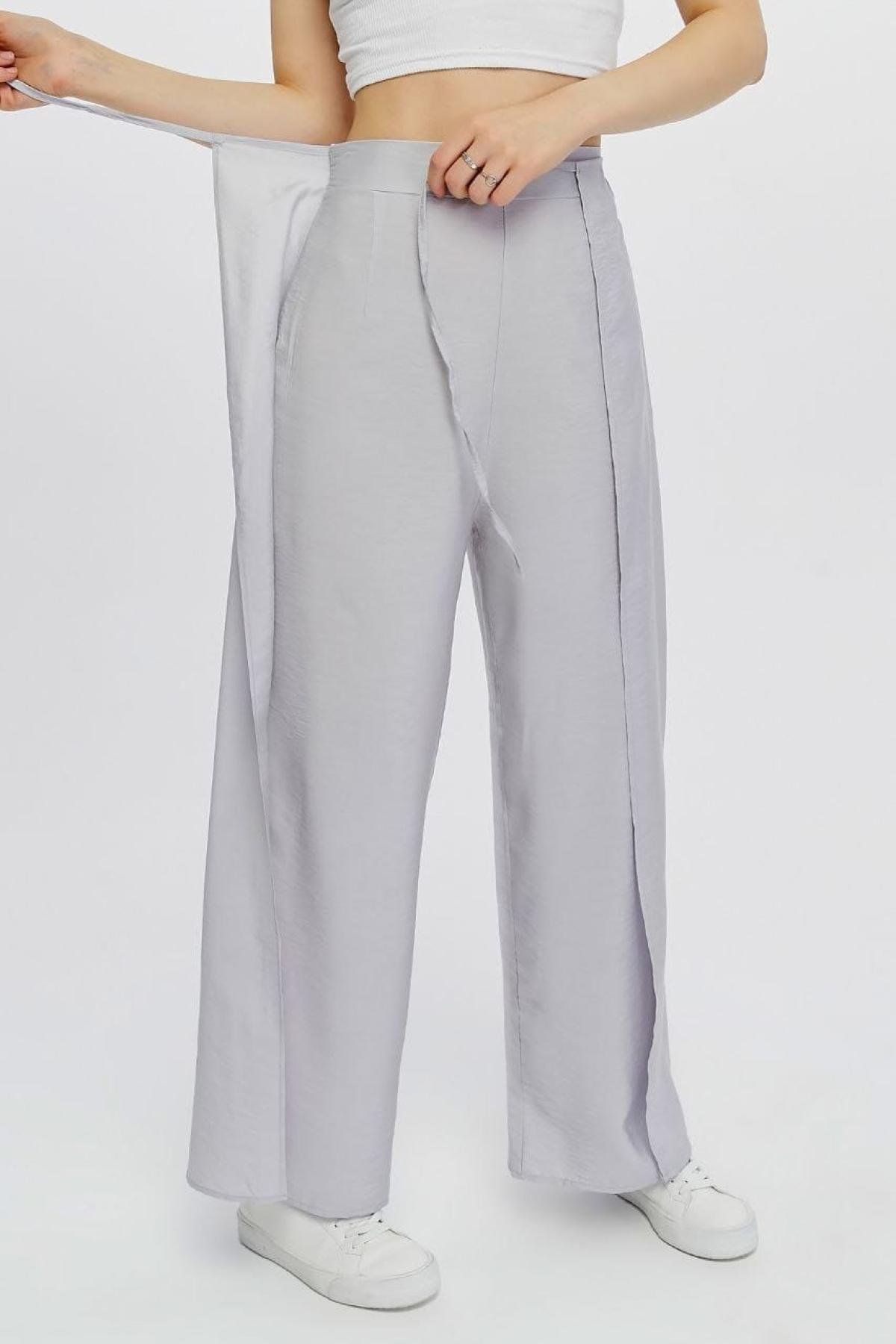 Wholesale Women Smoke Gray Pants 722734