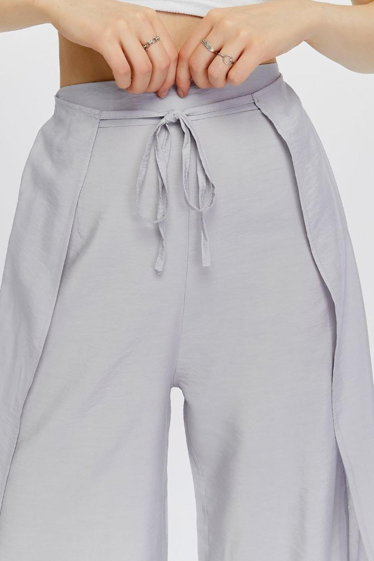 Wholesale Women Smoke Gray Pants 722734