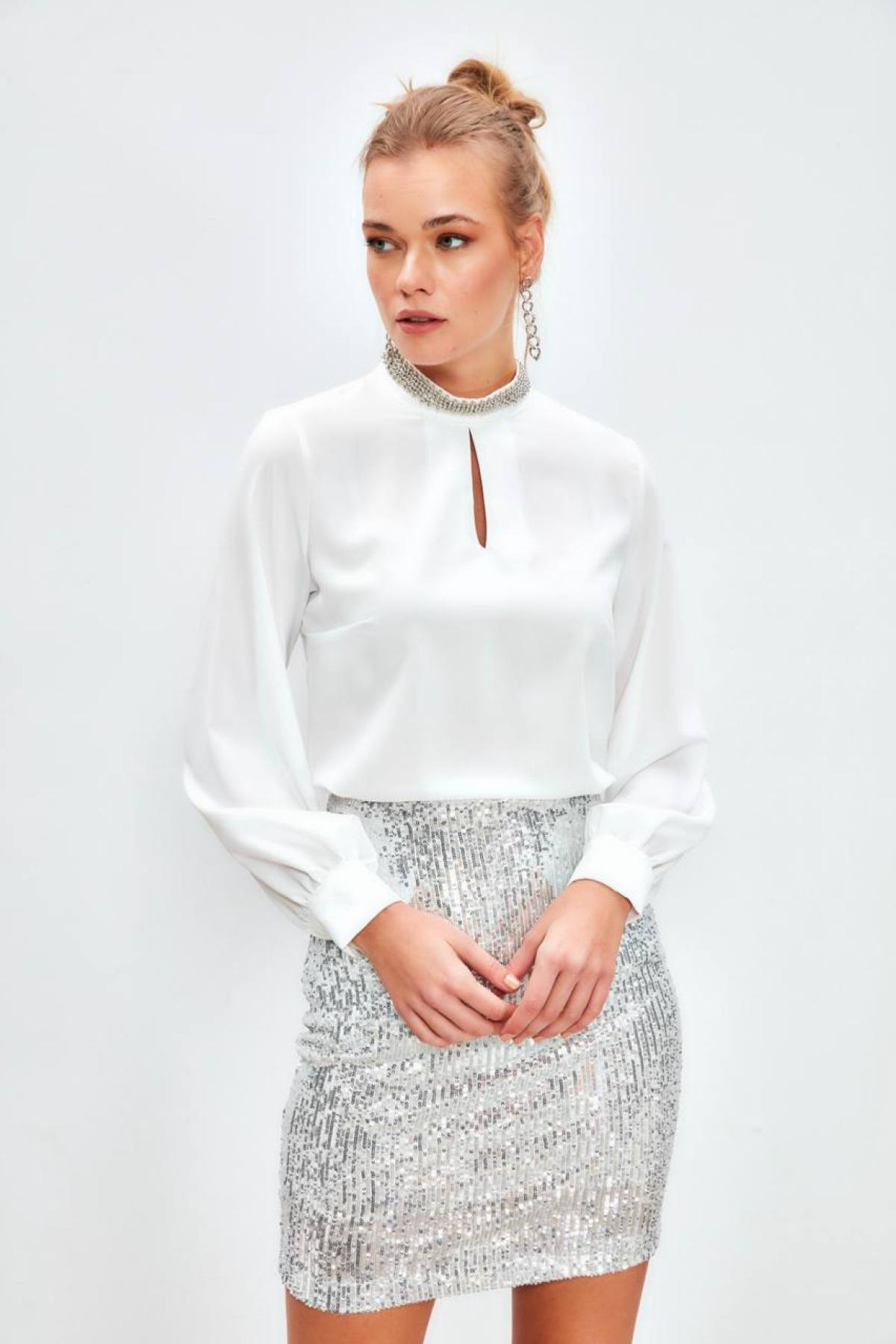 Wholesale Women White Blouse 732559