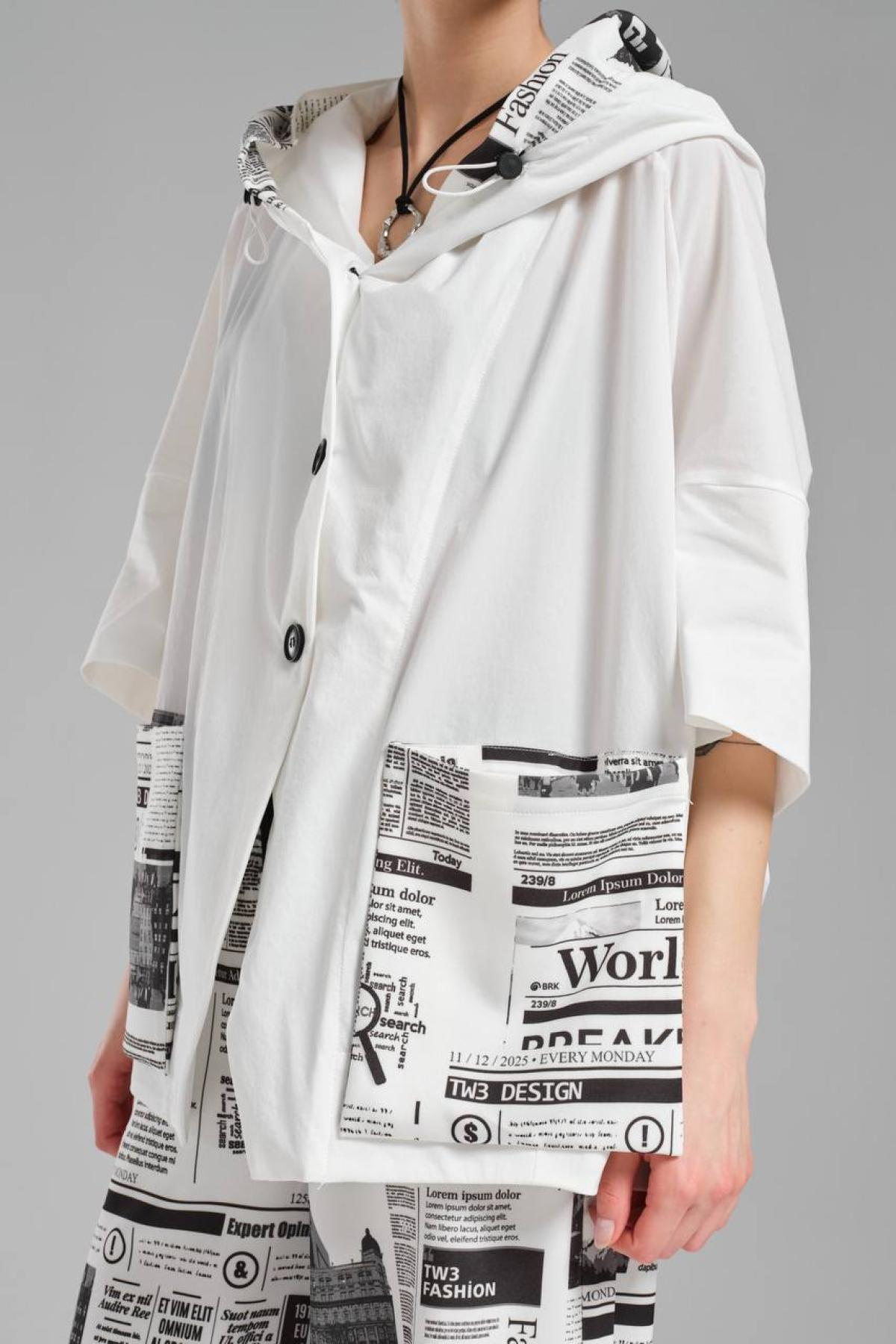 Wholesale Women White Jacket 722046