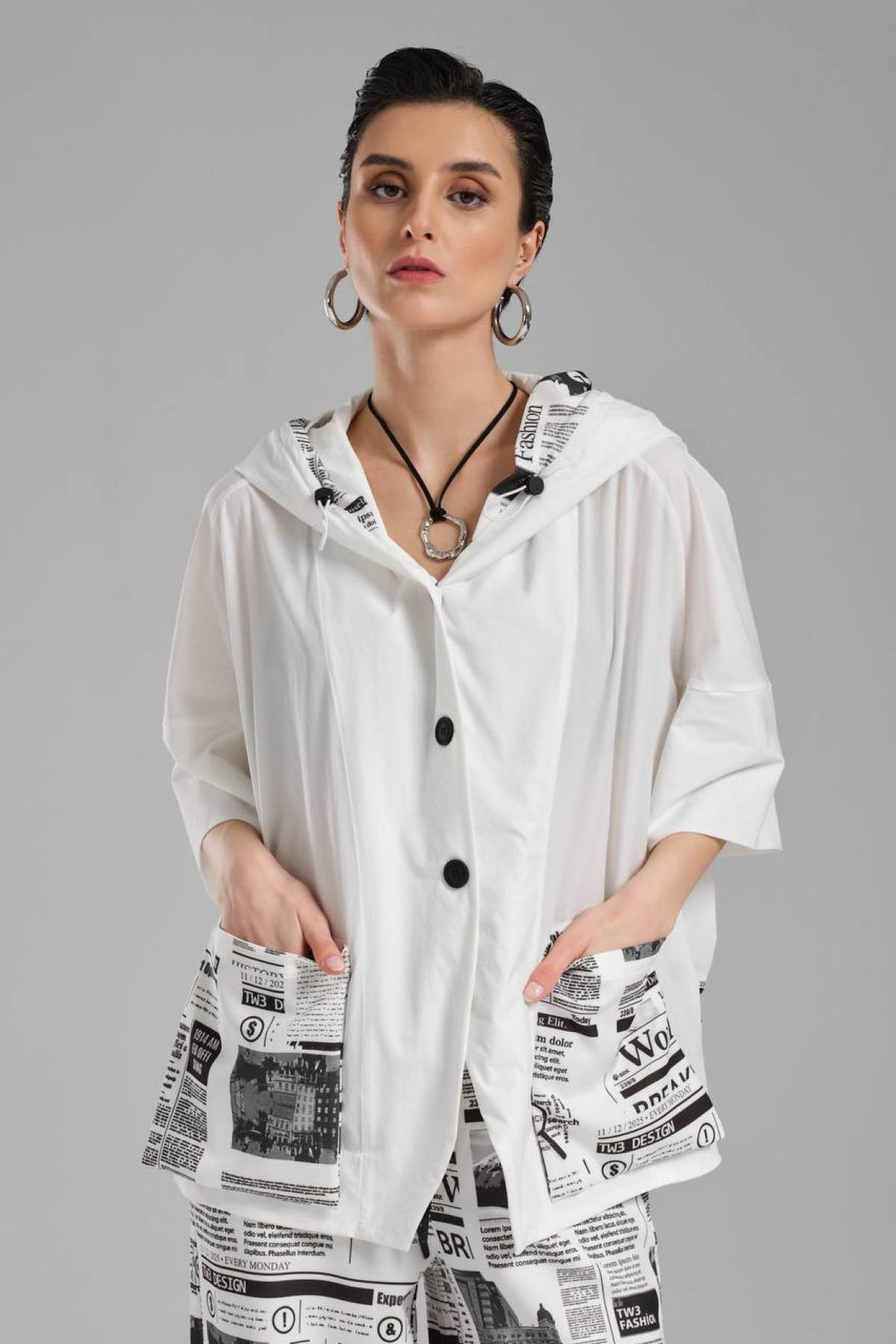 Wholesale Women White Jacket 722046
