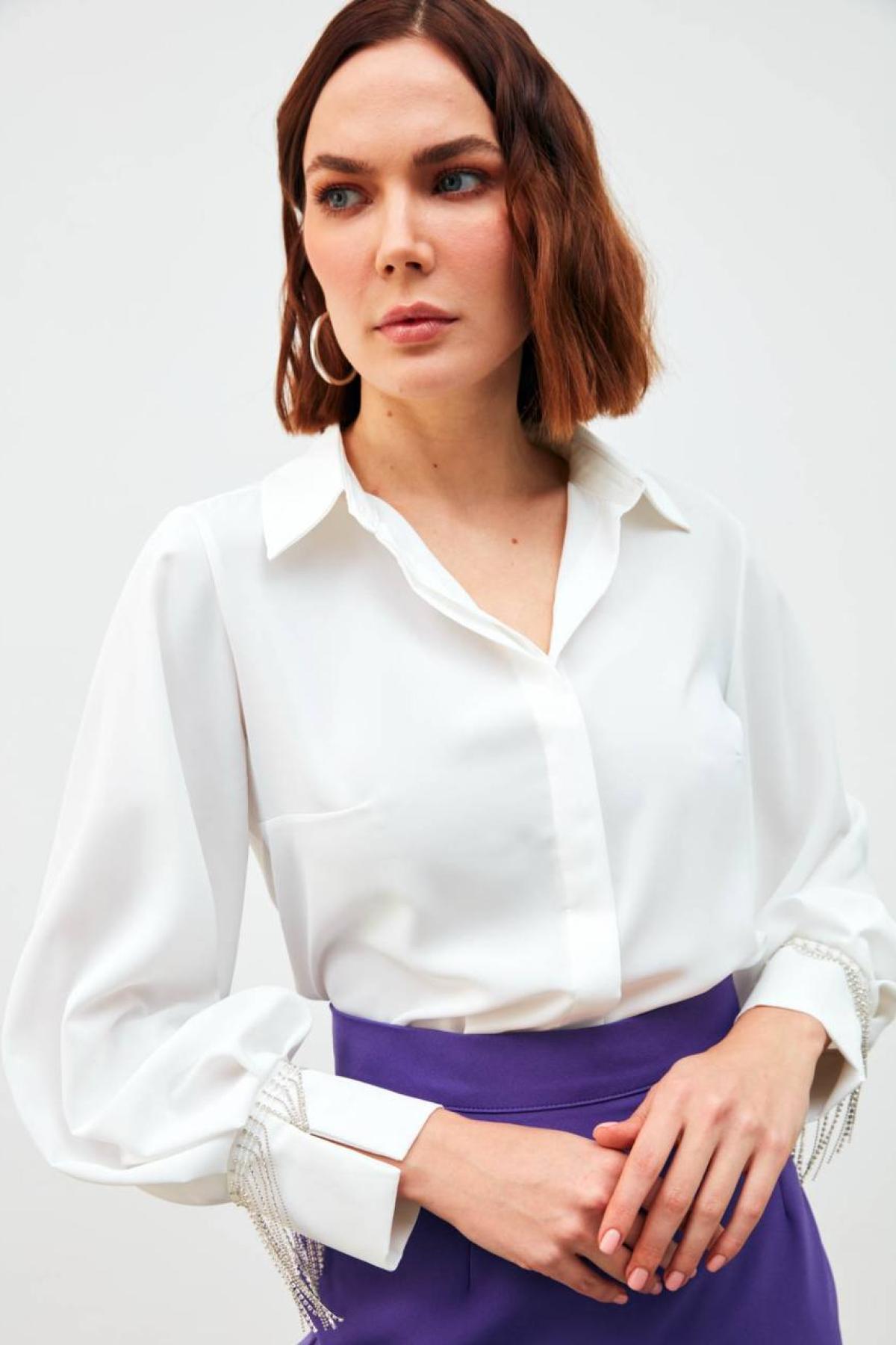 Wholesale Women White Shirt 719217