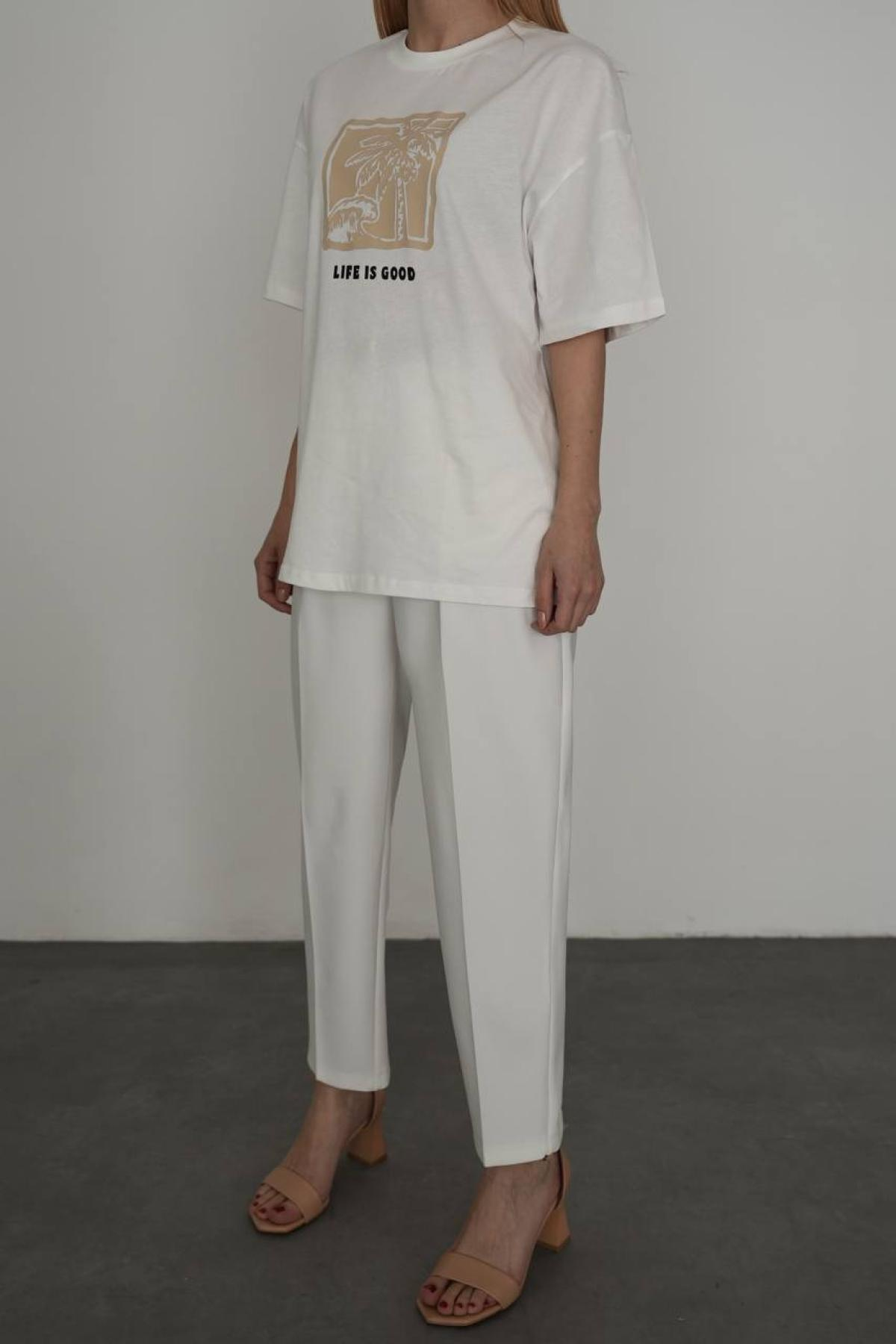 Wholesale Women White T-shirt 735783