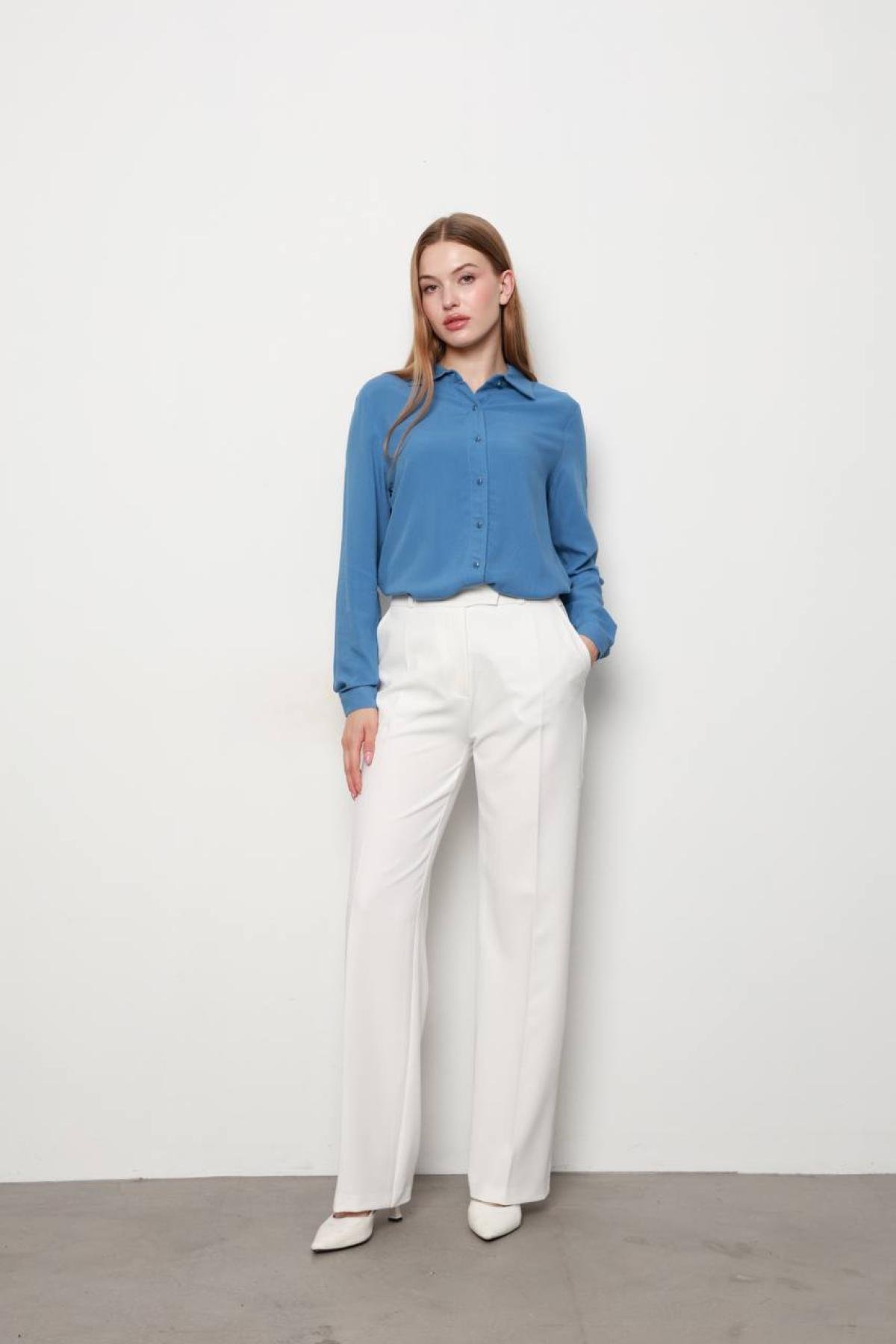 Wholesale Women White Trousers 718342