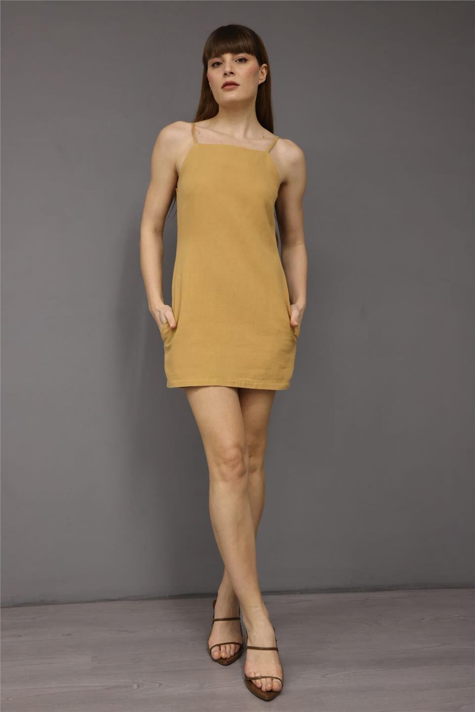 Wholesale Women's CAMI Dress Brown Sugar